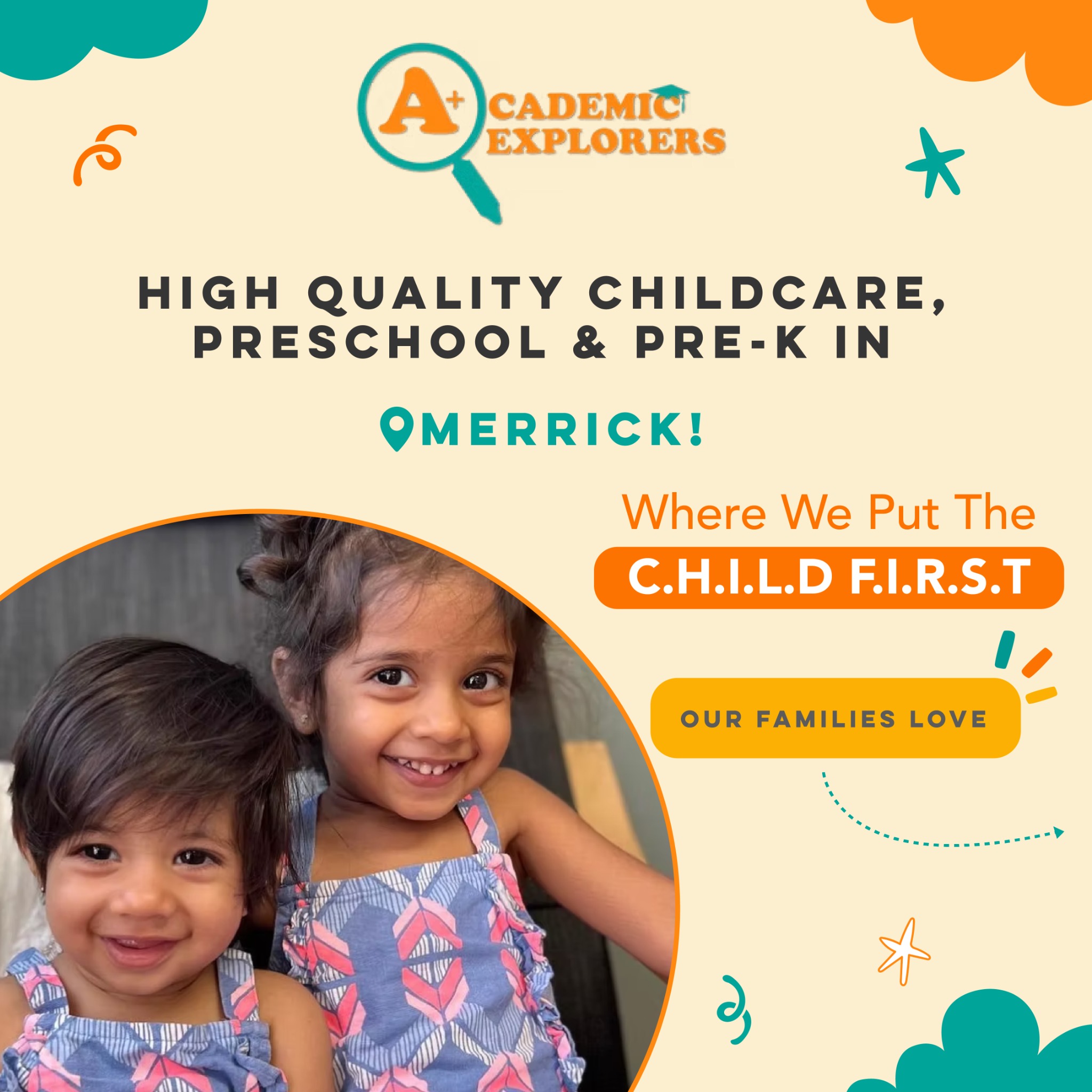 Academic Explorers, LLC Daycare ad creative