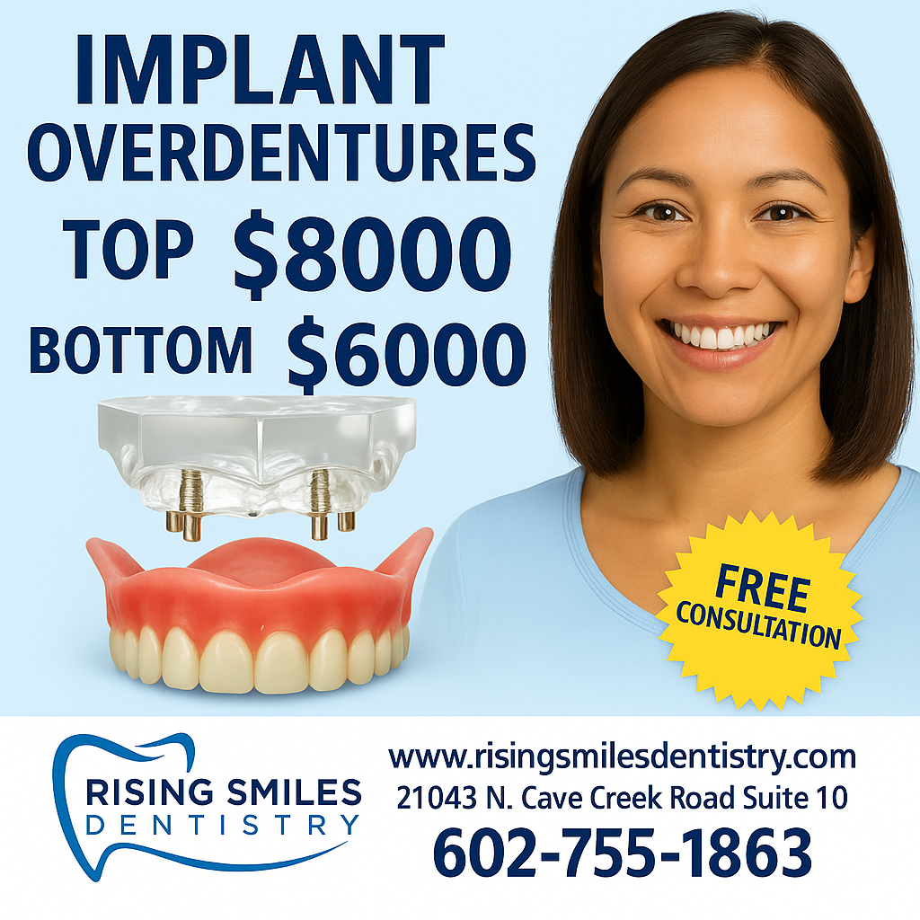 Rising Smiles Dentistry Implant Dentist ad creative