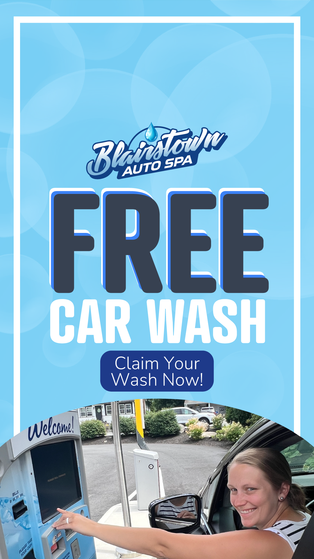Blairstown Auto Spa Car Wash ad creative