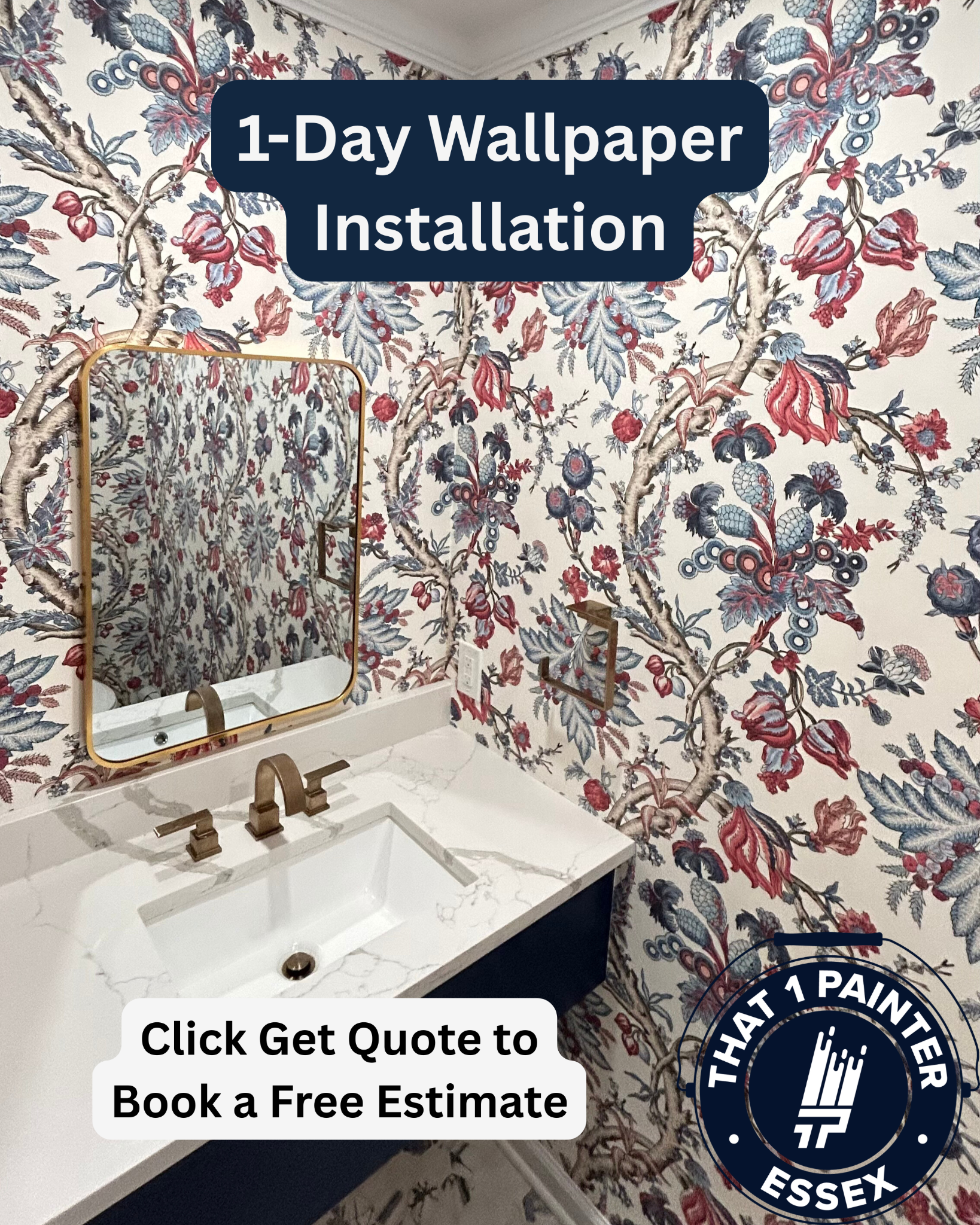 1-Day Wallpaper Installation ➡️ Book Now