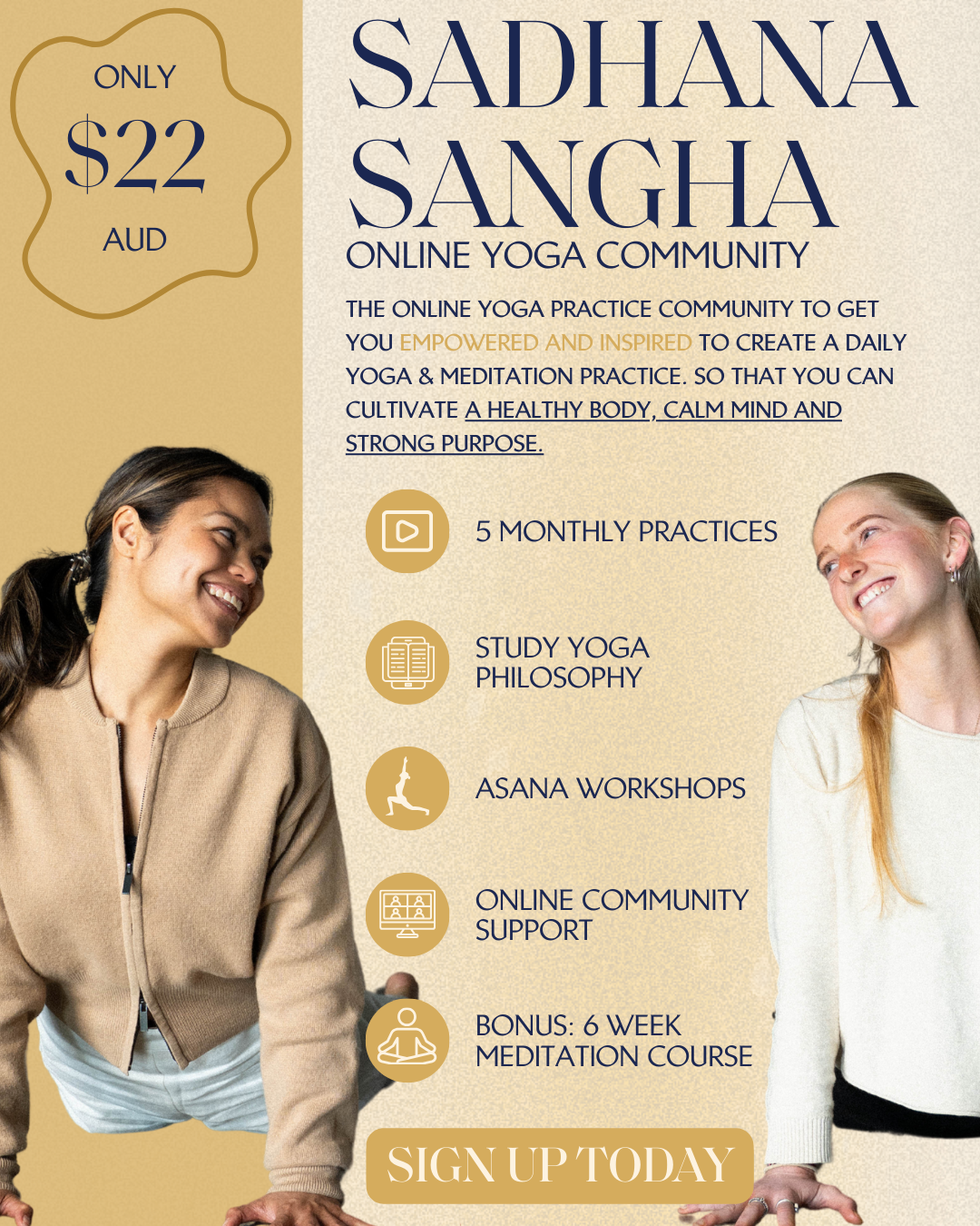 Om Som Yoga and Ayurveda Yoga Studio ad creative