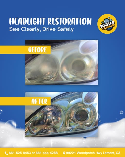 Bubbles Car Wash Auto Detailing ad creative