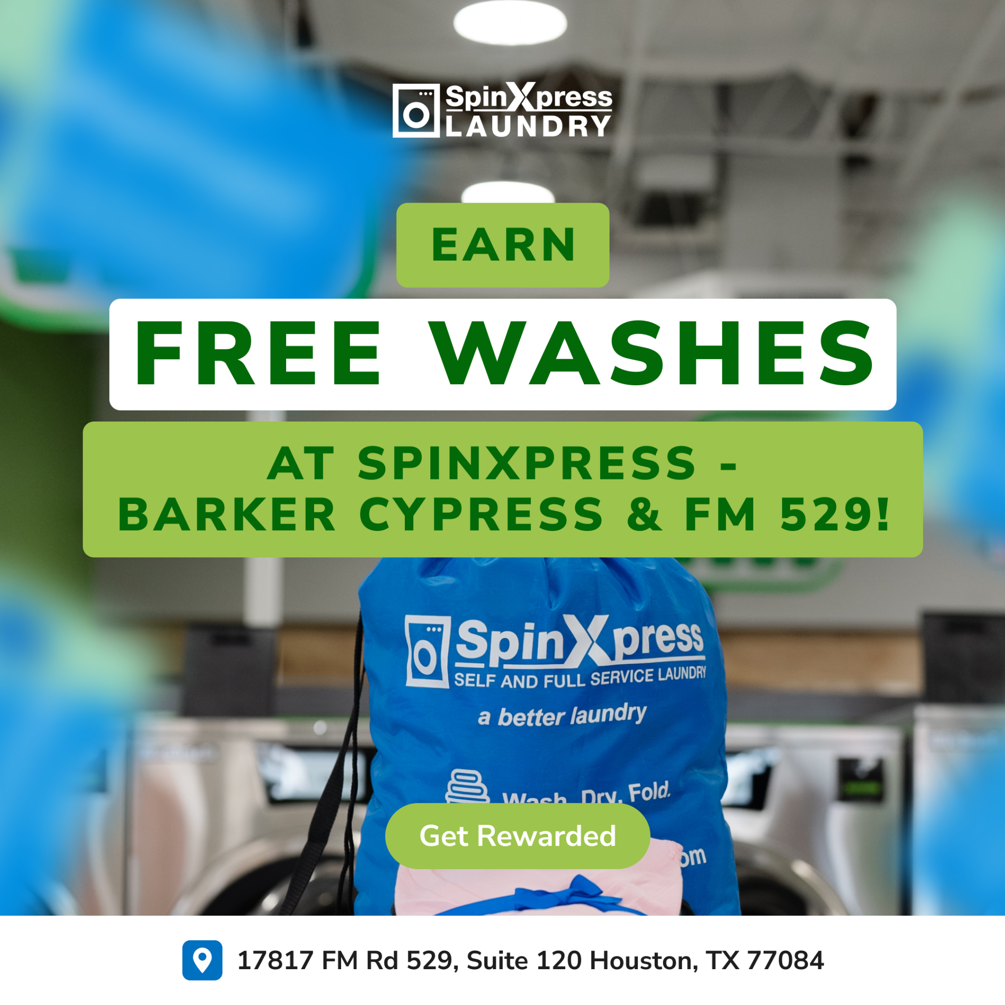 Earn Free Washes at SpinXpress - Barker Cypress & FM 529!