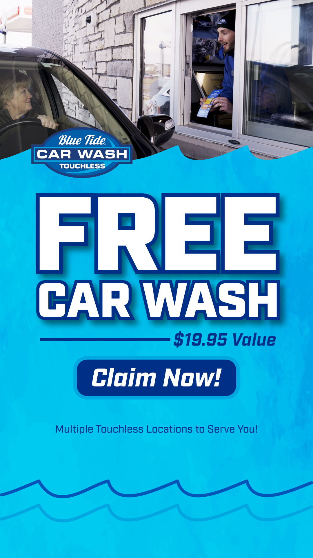 Blue Tide Car Wash South Dakota Car Wash ad creative