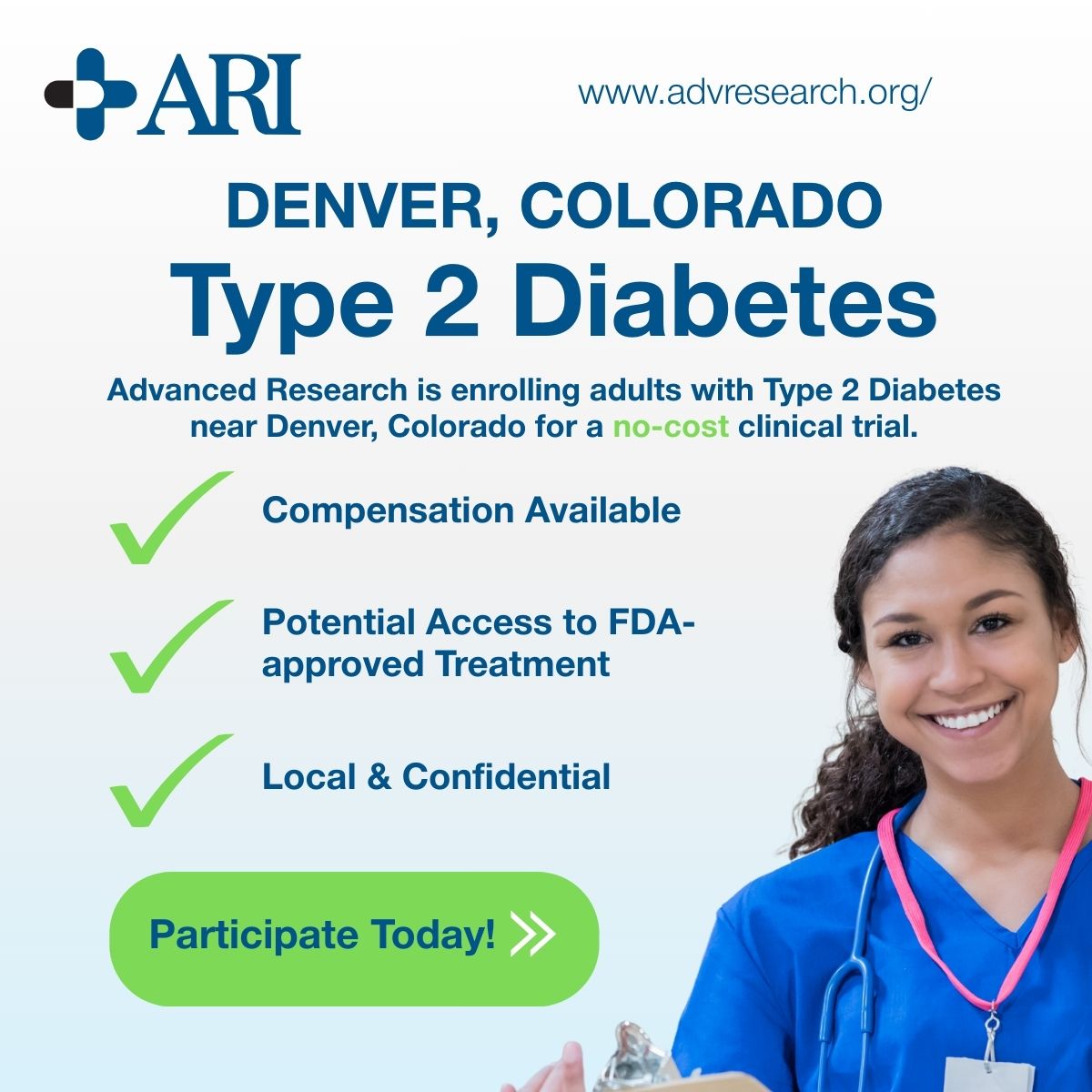 Advanced Research Institute Urgent Care ad creative