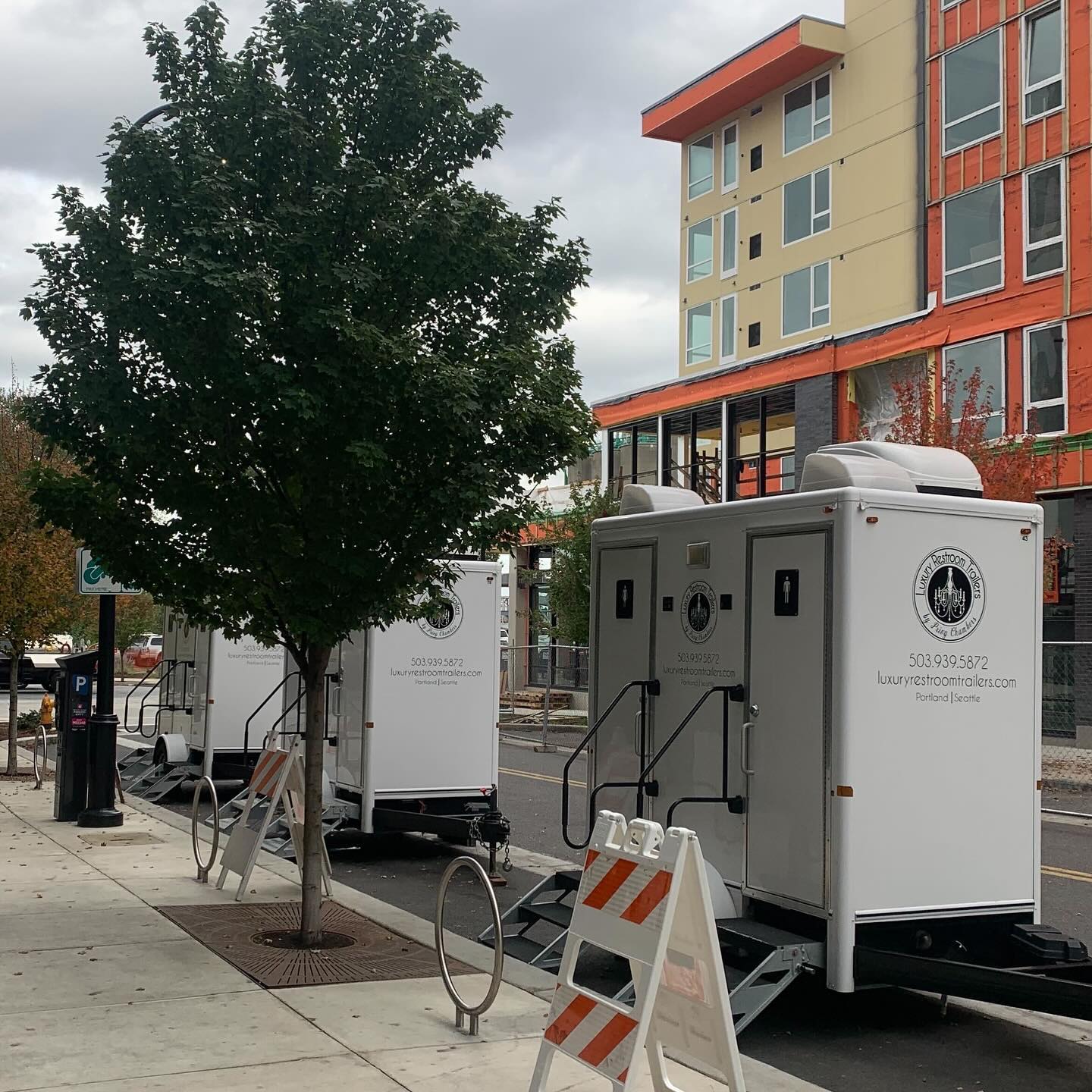 Luxury Restroom Trailers by Privy Chambers Party Rental ad creative