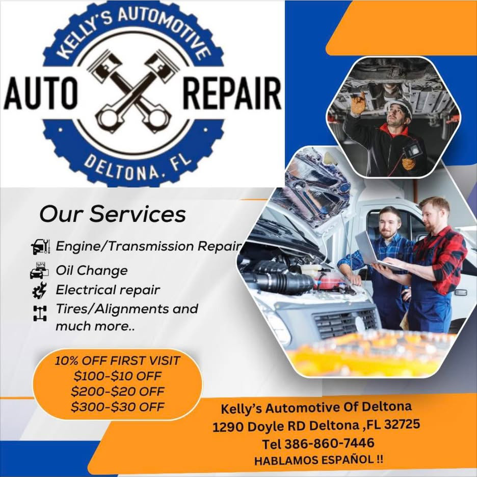 Kelly's Automotive of Deltona Auto Repair ad creative