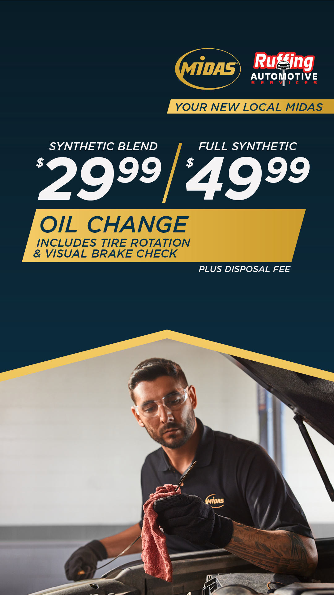 Midas Auto Repair ad creative