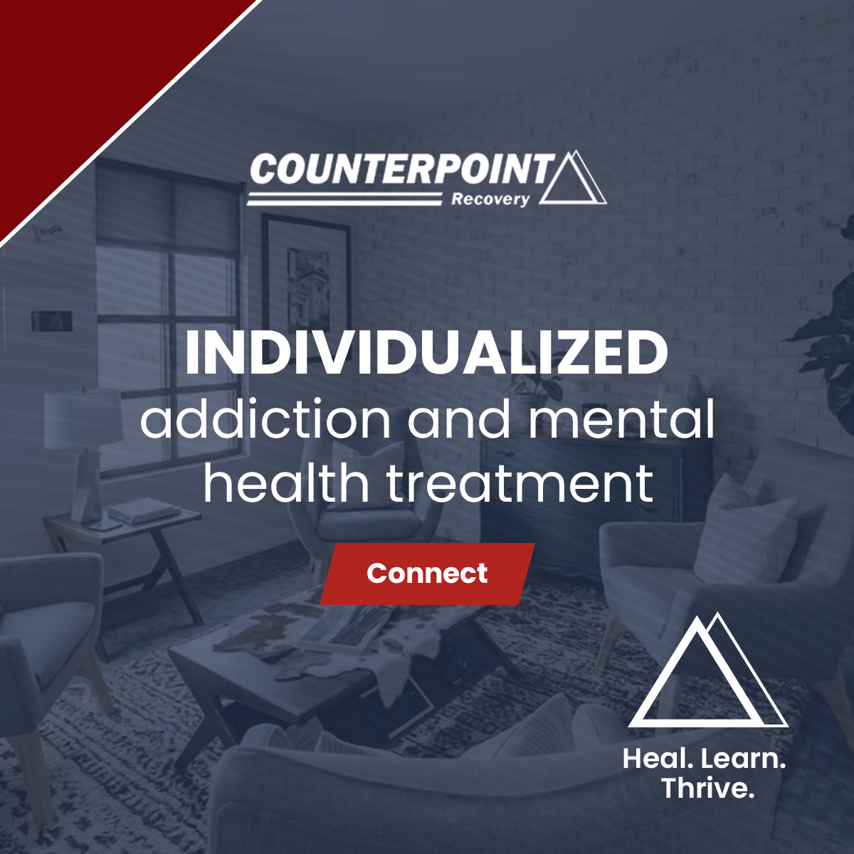 Counterpoint Recovery Therapist & Counselor ad creative