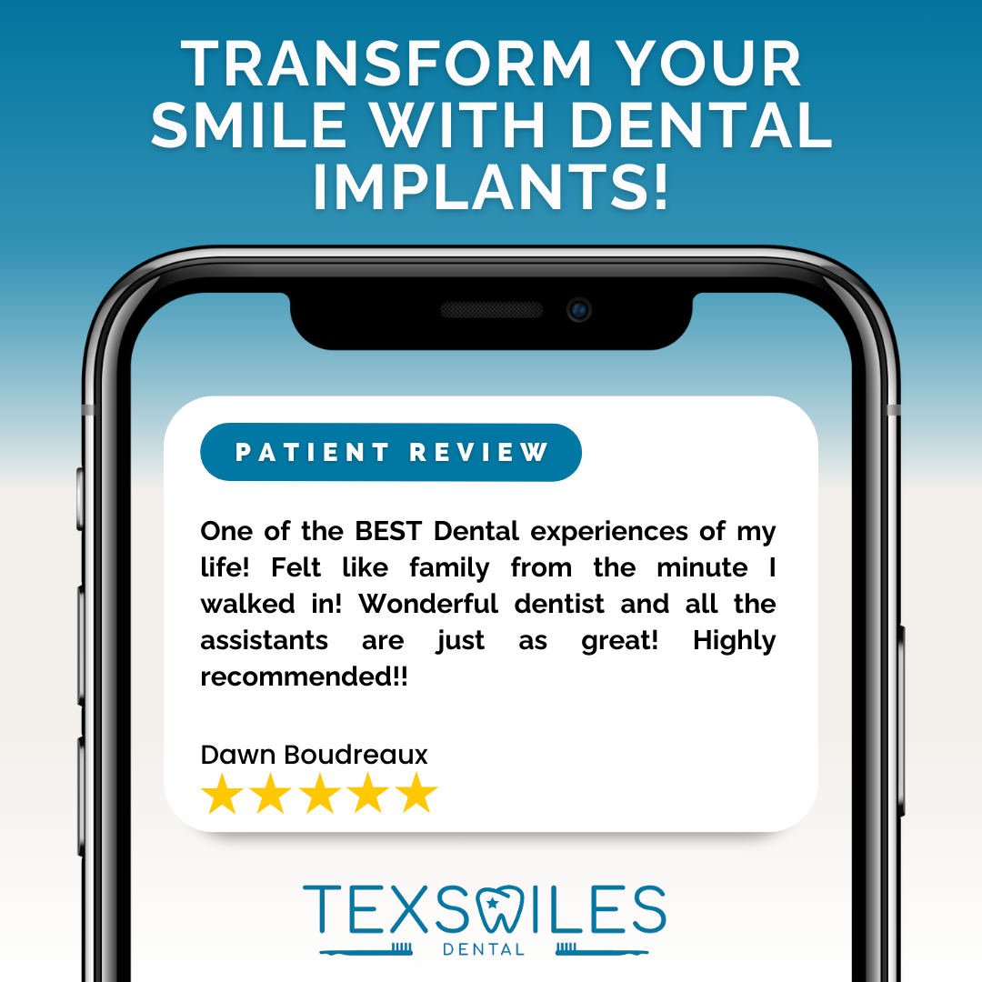 TexSmiles Dental Implant Dentist ad creative