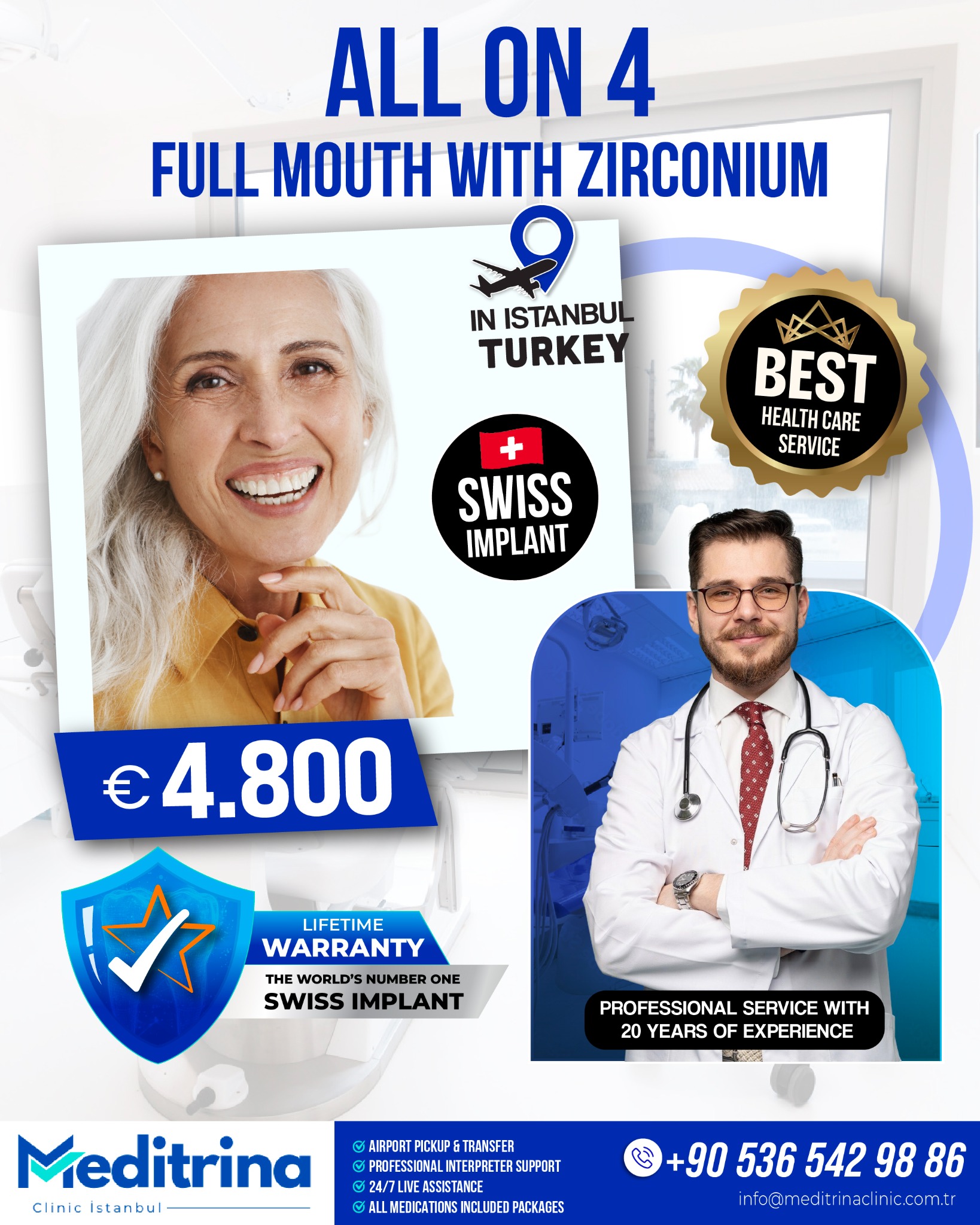 Meditrina Clinic Turkey General Dentist ad creative