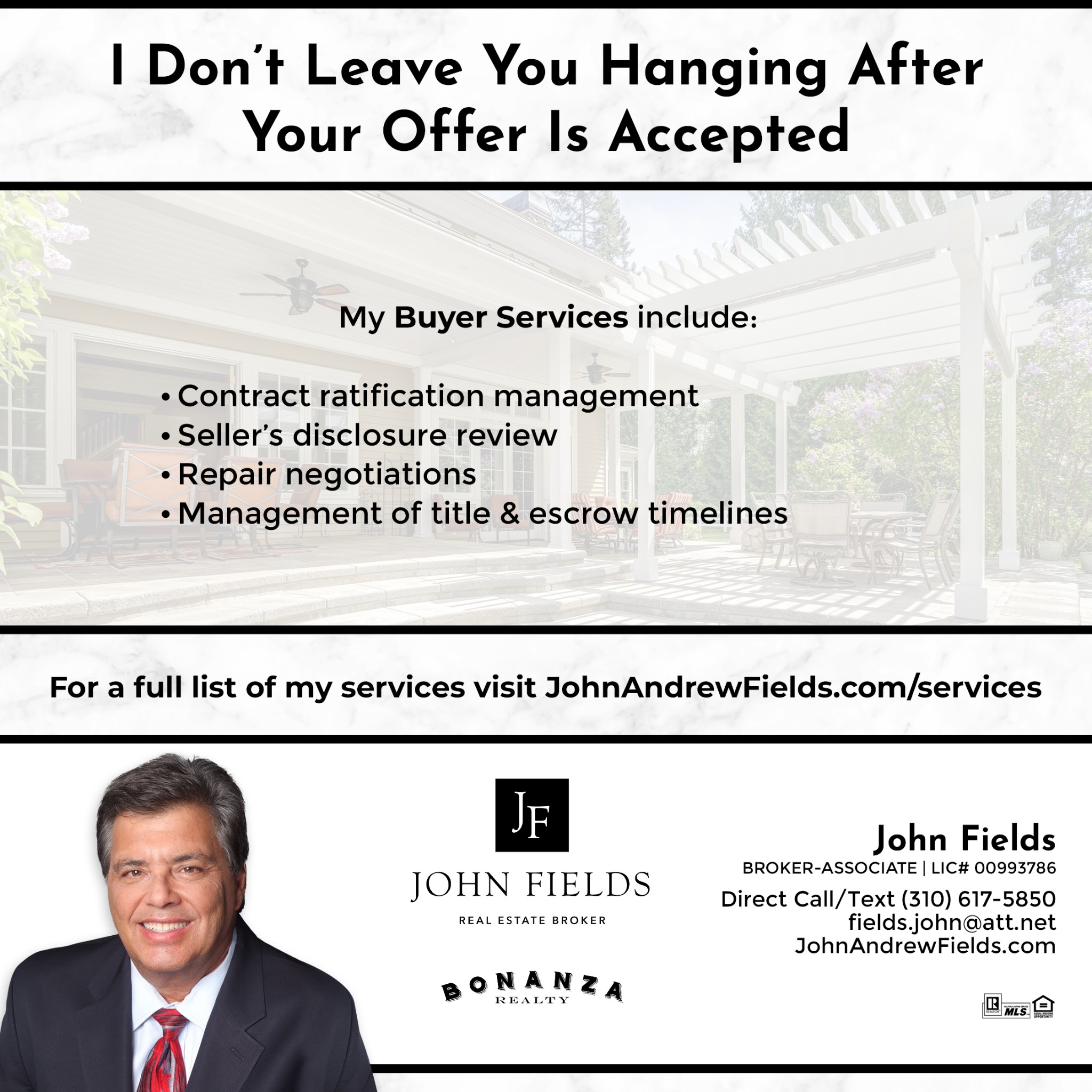 Bonanza Realty Real Estate Agent ad creative