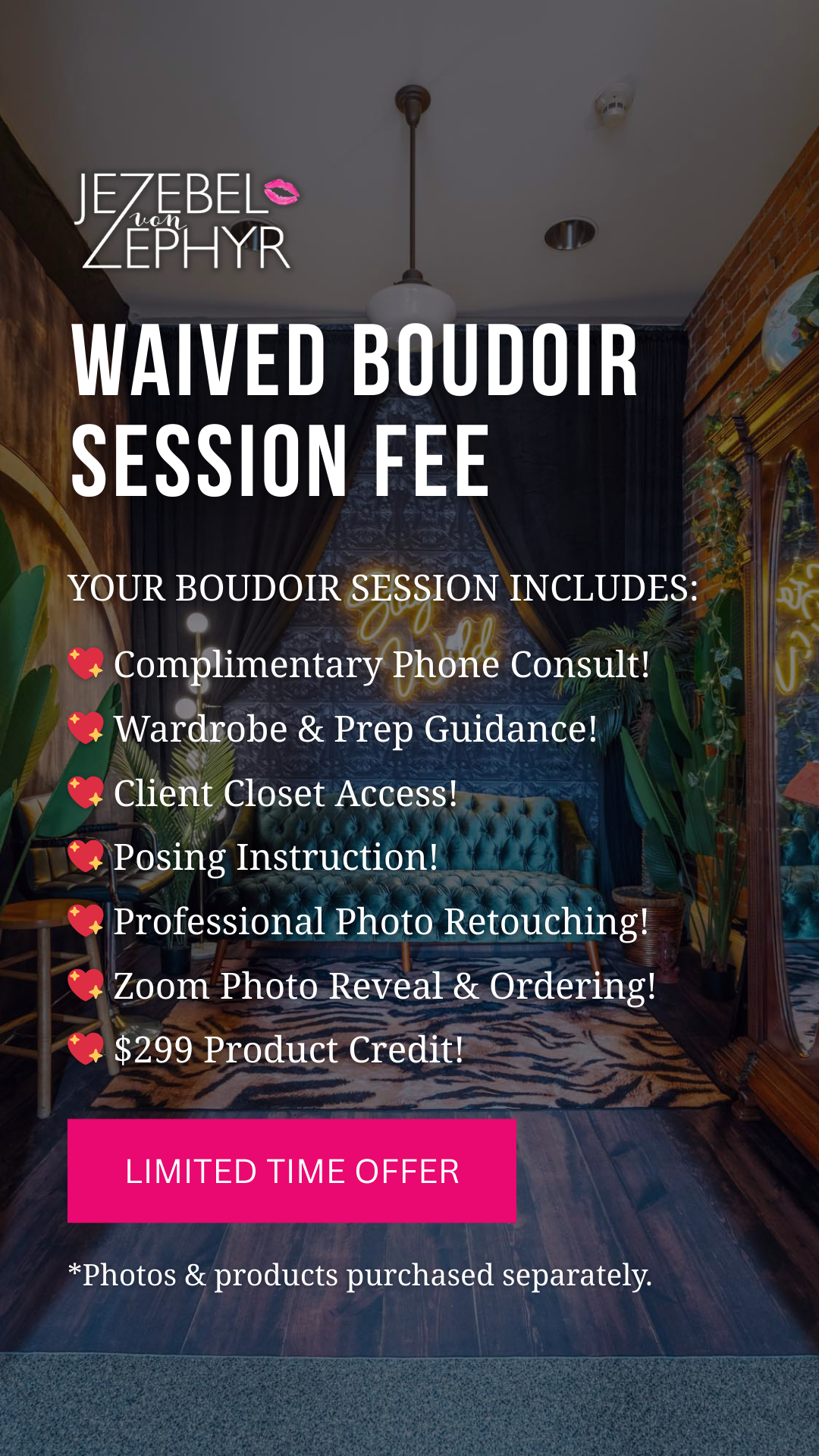 Jezebel Vonzephyr Photography Photographer ad creative