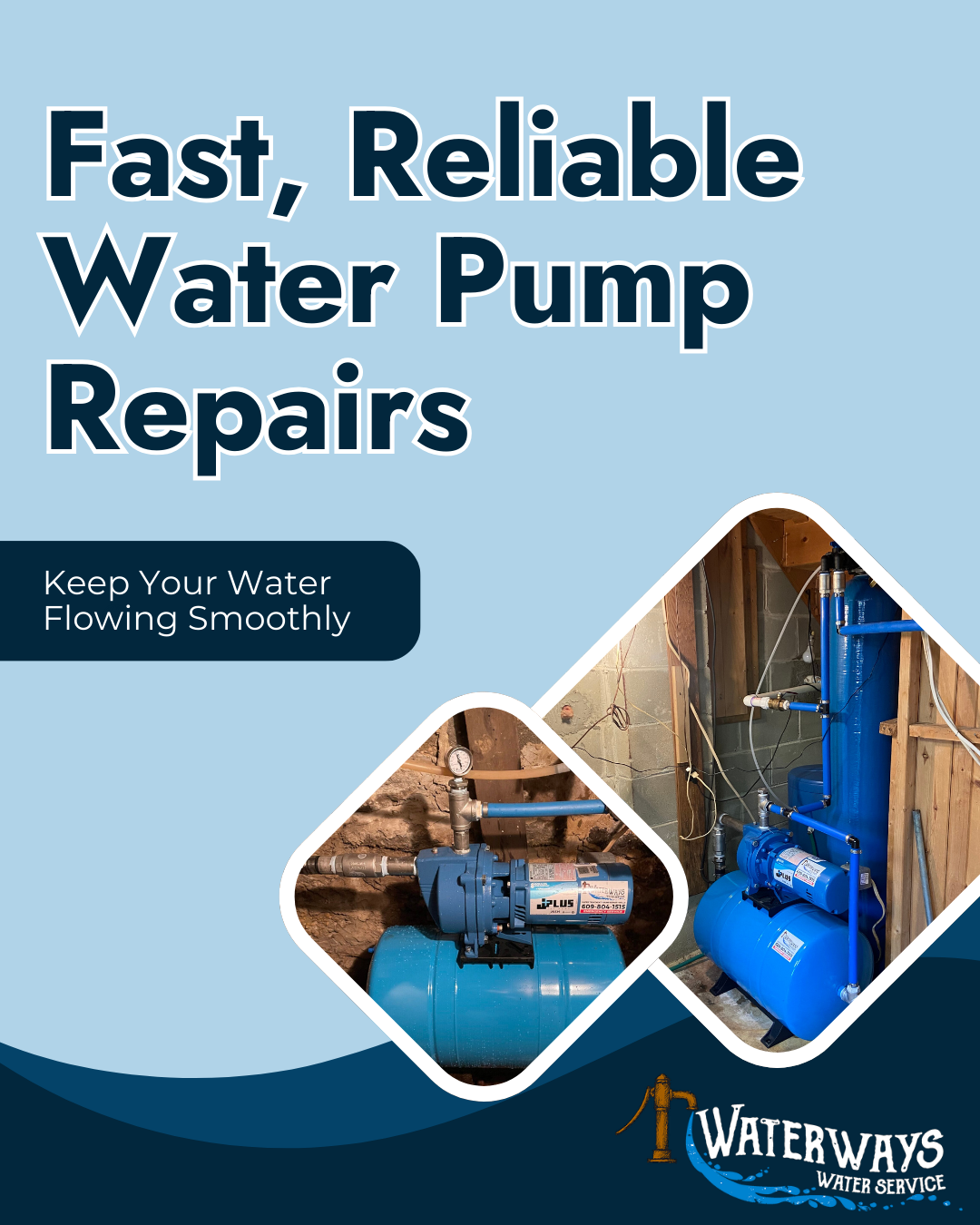 Waterways Water Service Well Service ad creative