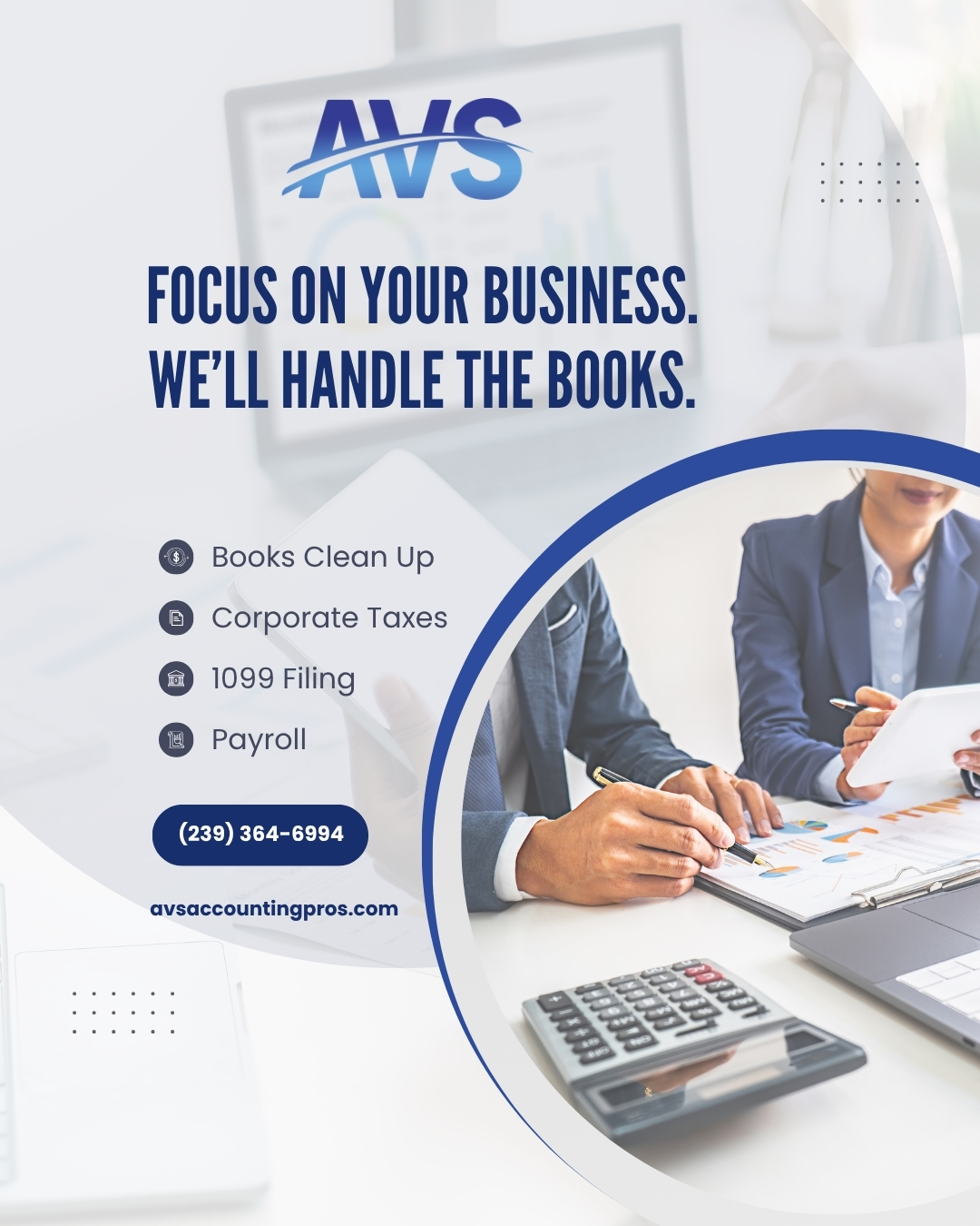 AVS Accounting Pros Accountant ad creative