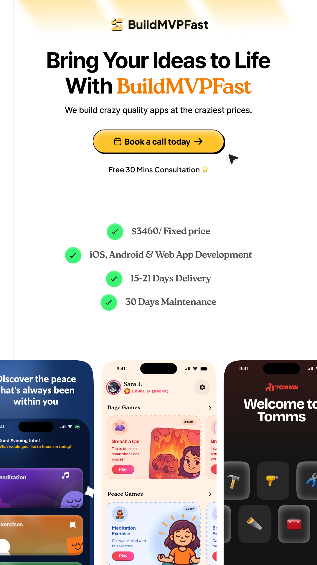 Launch your MVP in 14–20 days