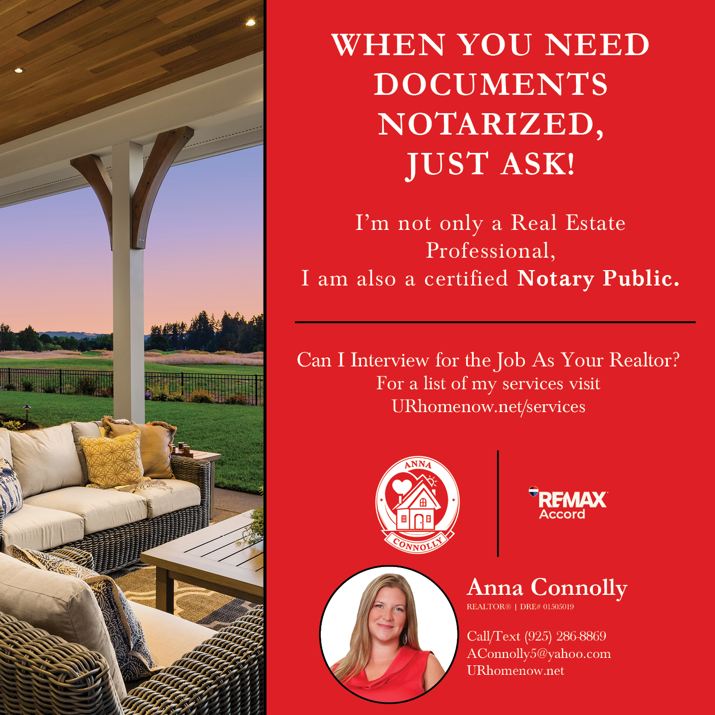 Message or Call (925) 286-8869