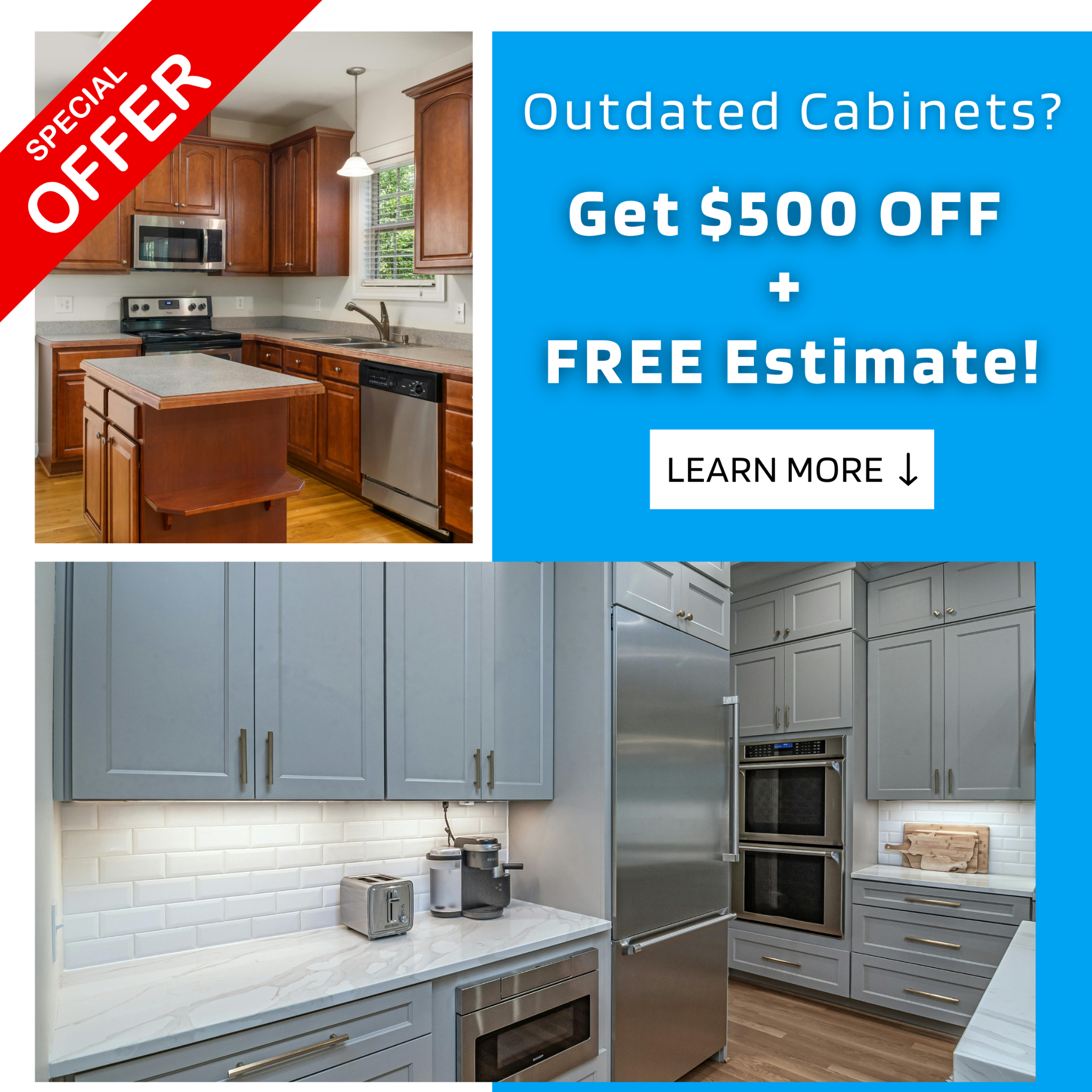 Rapid Bath Remodel Cabinet & Countertop ad creative