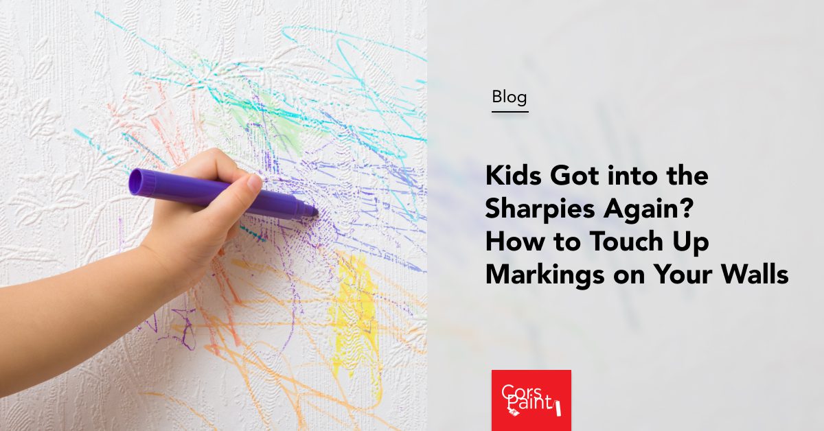 Kids Got into the Sharpies Again? How to Touch Up Markings on Your Walls - CorsPaint Gainesville