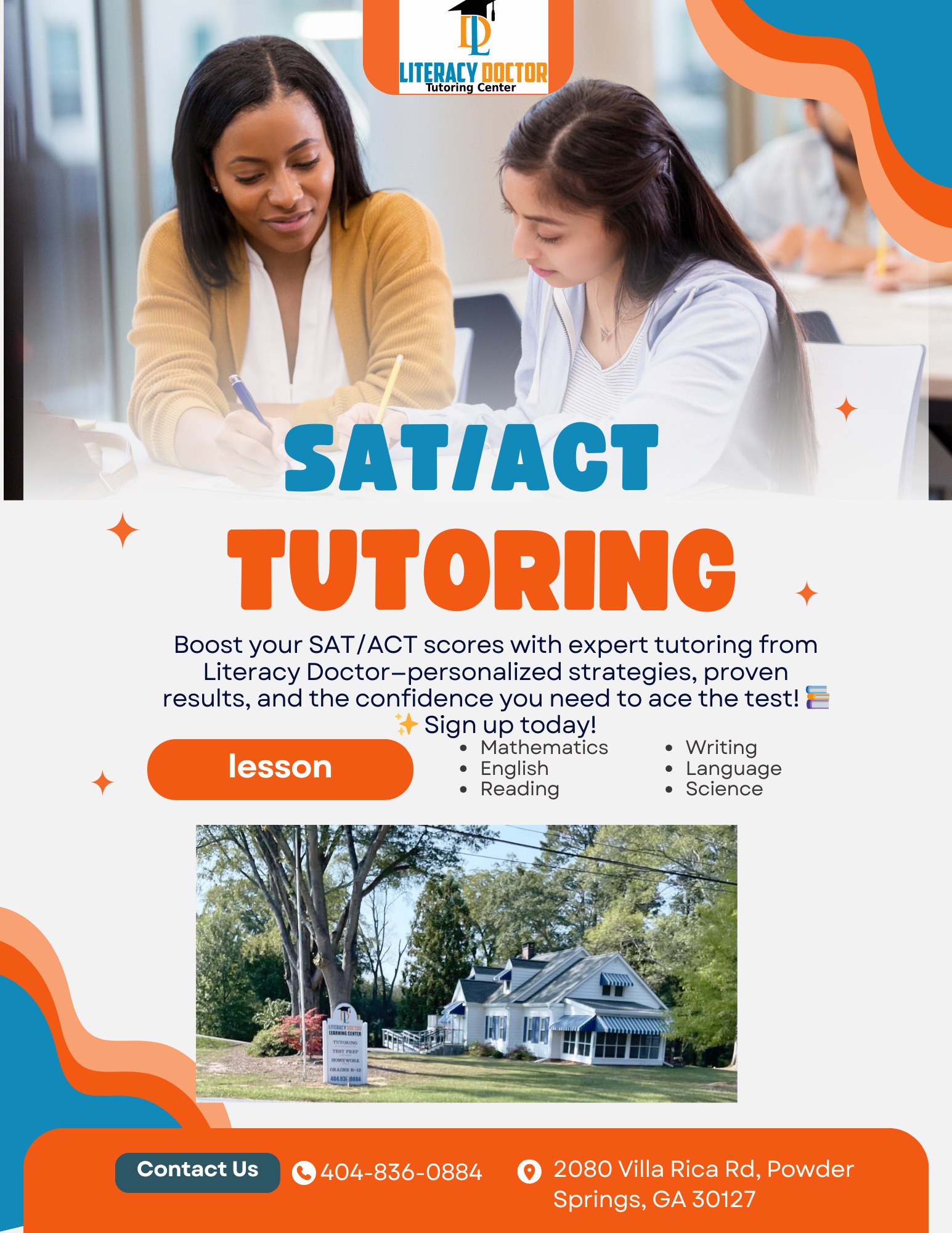 Literacy Doctor Tutoring Center Test Prep & Tutoring ad creative