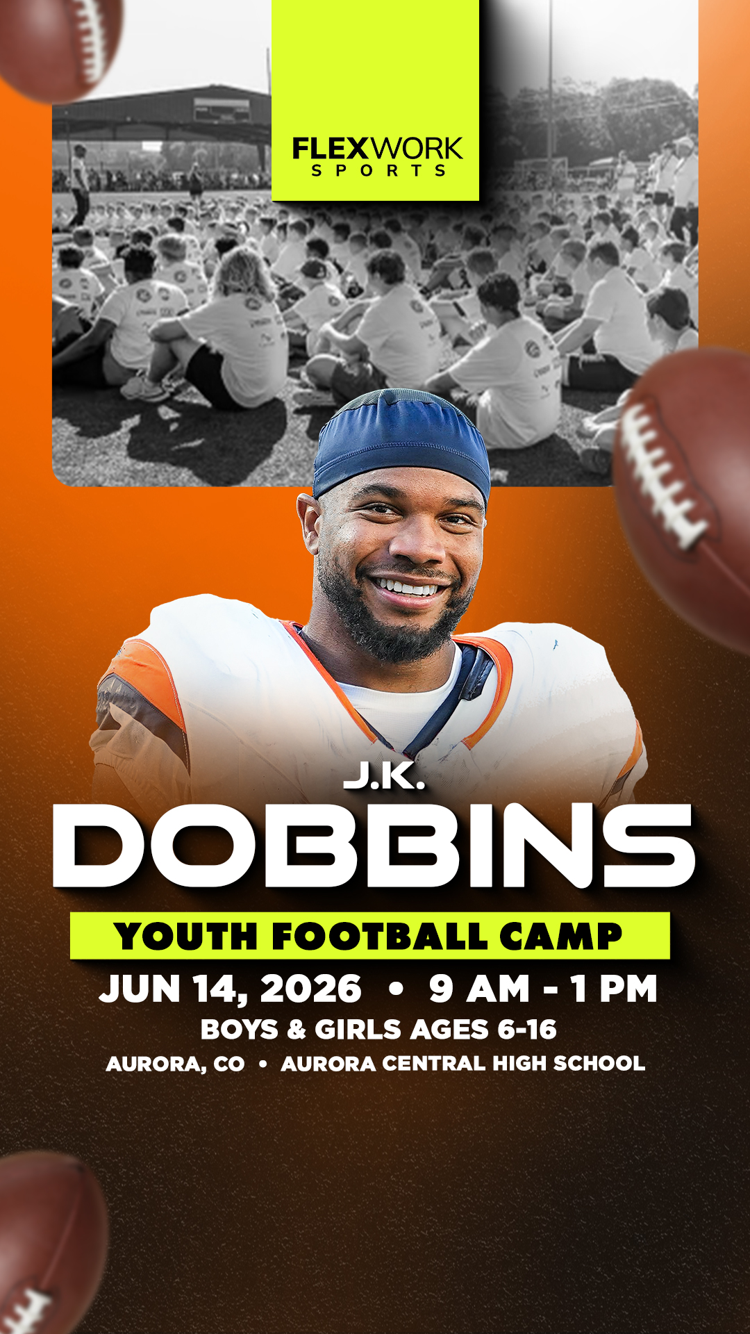 FlexWork Sports Management Sports Lessons ad creative