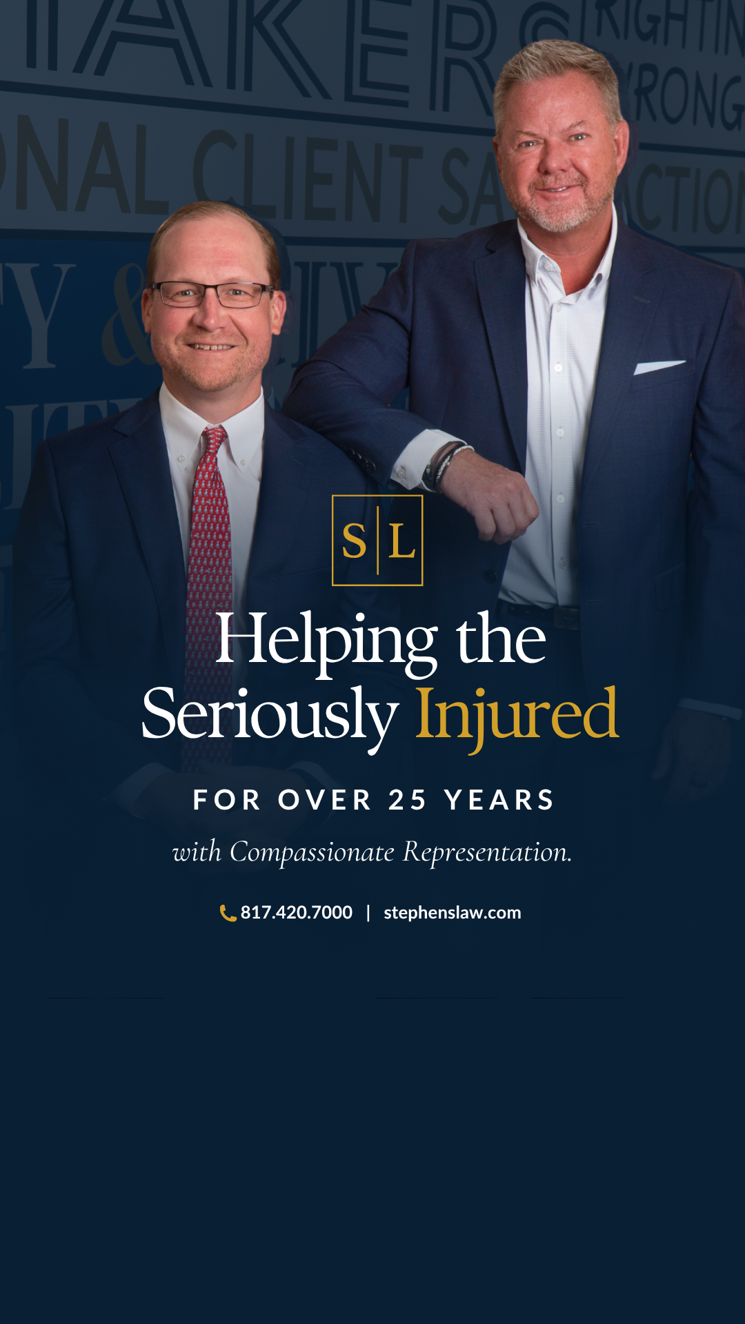 Stephens Law Firm, PLLC Personal Injury ad creative