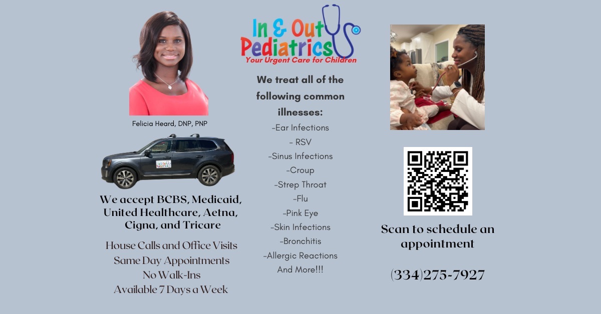 In & Out Pediatrics Urgent Care ad creative