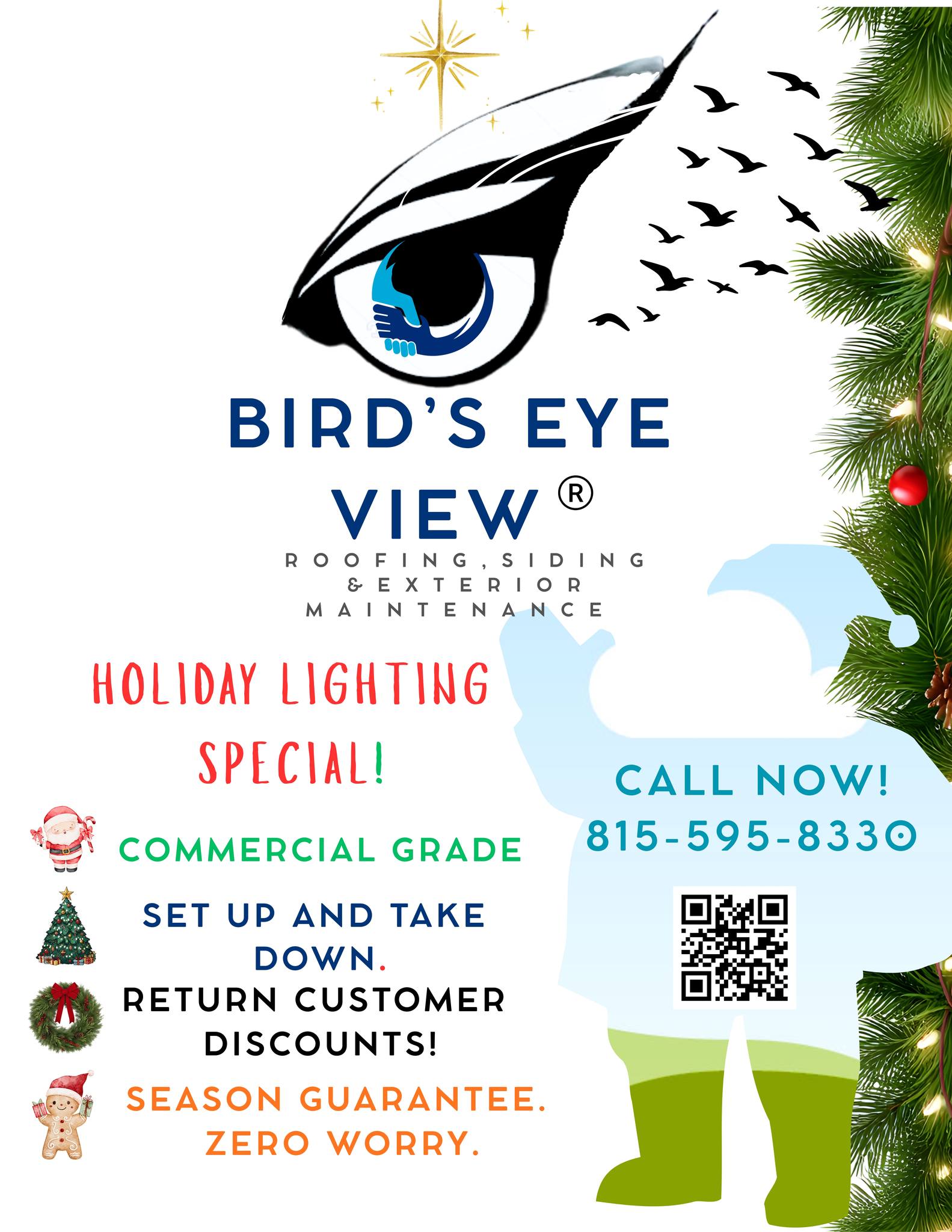 Bird's-Eye View Roofing Roofing ad creative