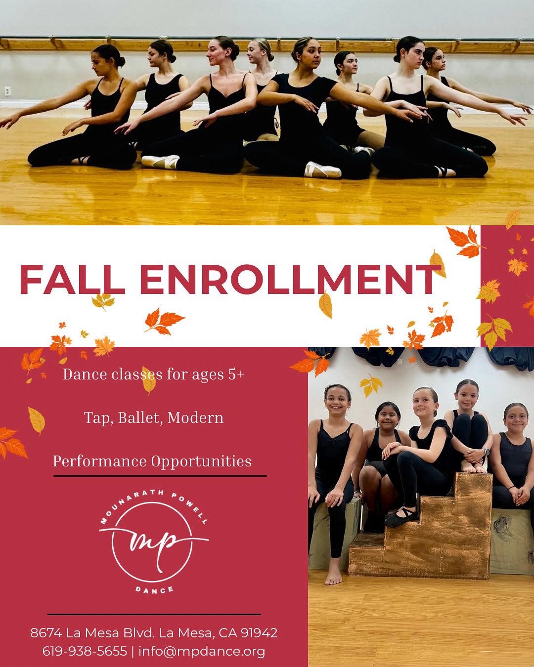 Mounarath Powell Dance School Dance Studio ad creative