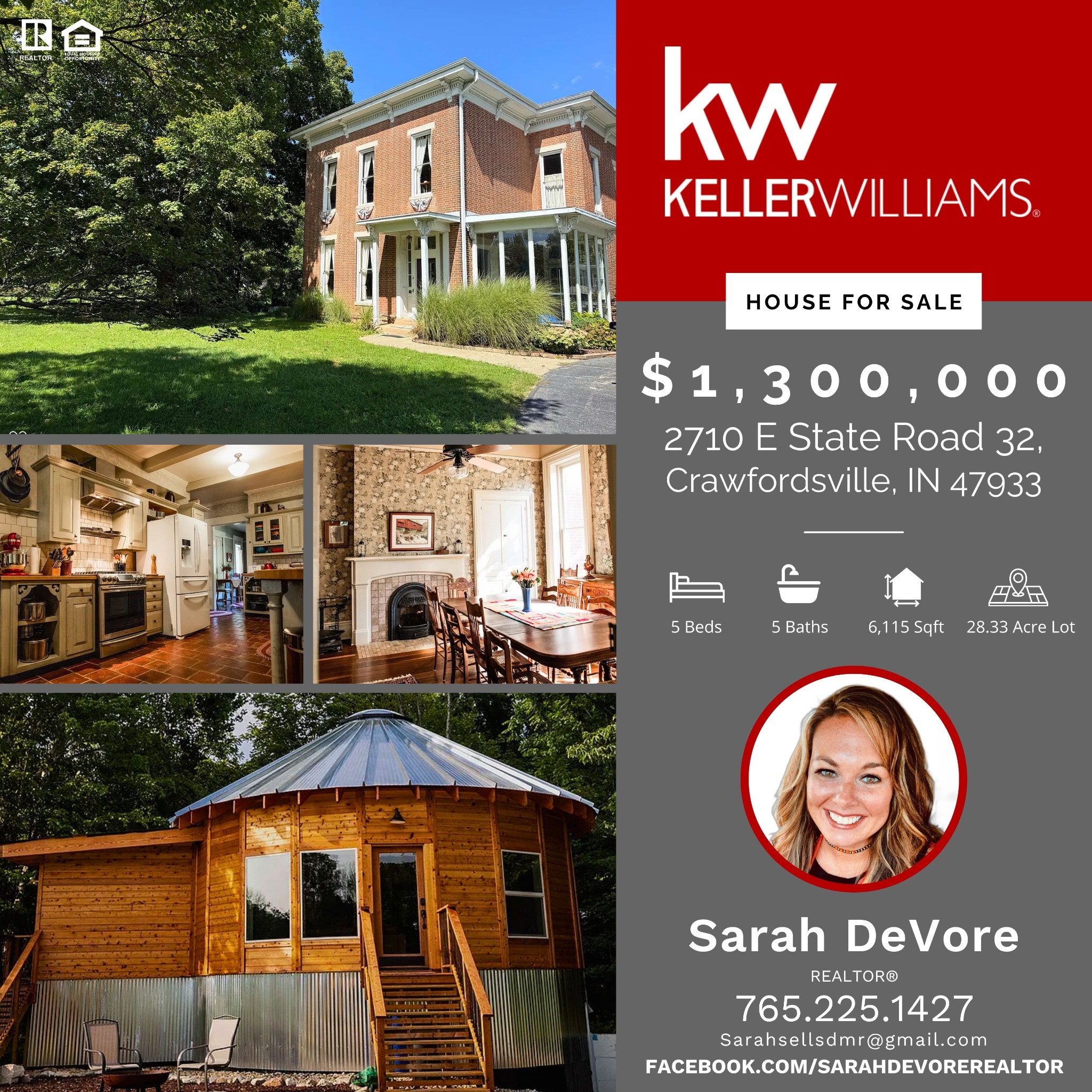 Sarah DeVore, Realtor Real Estate Agent ad creative