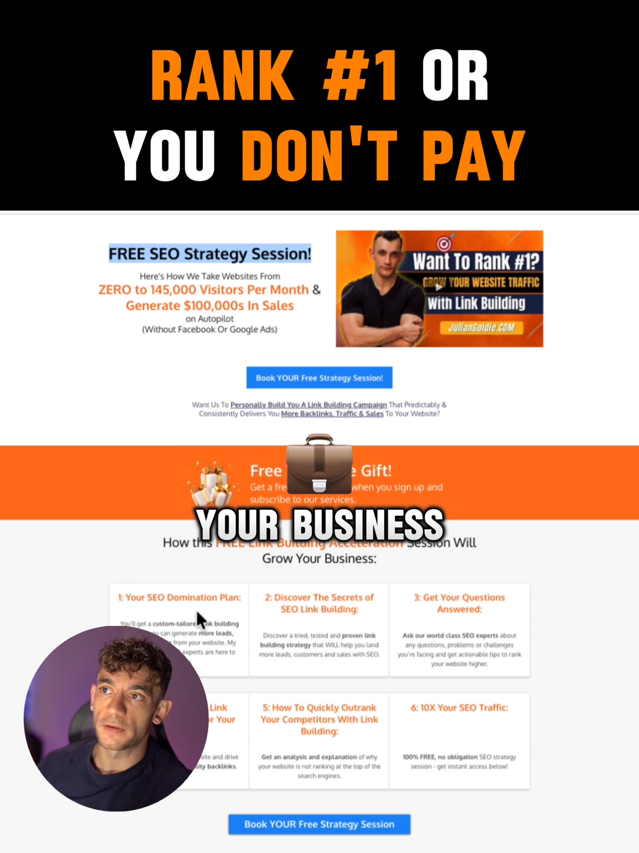 Julian Goldie Digital Marketing Agency ad creative