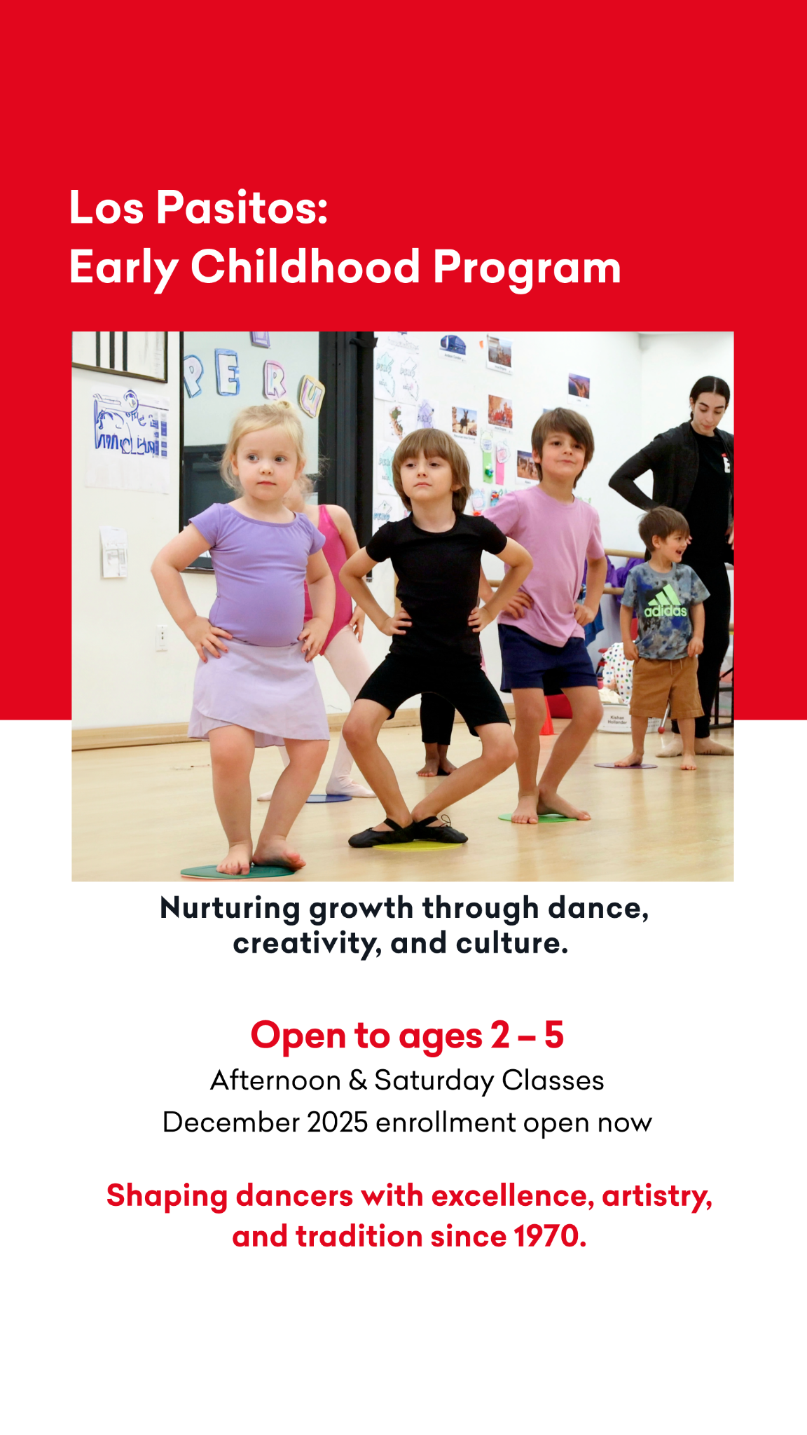 The Ballet Hispánico School Dance Studio ad creative