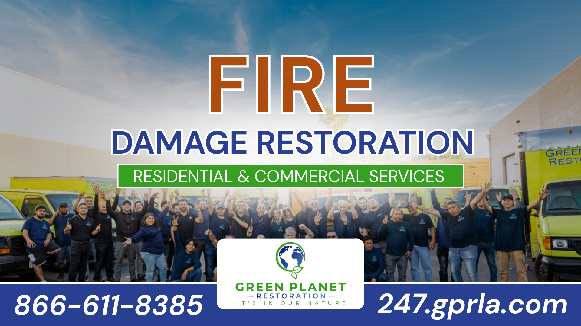 Green Planet Restoration La Water Damage Restoration ad creative