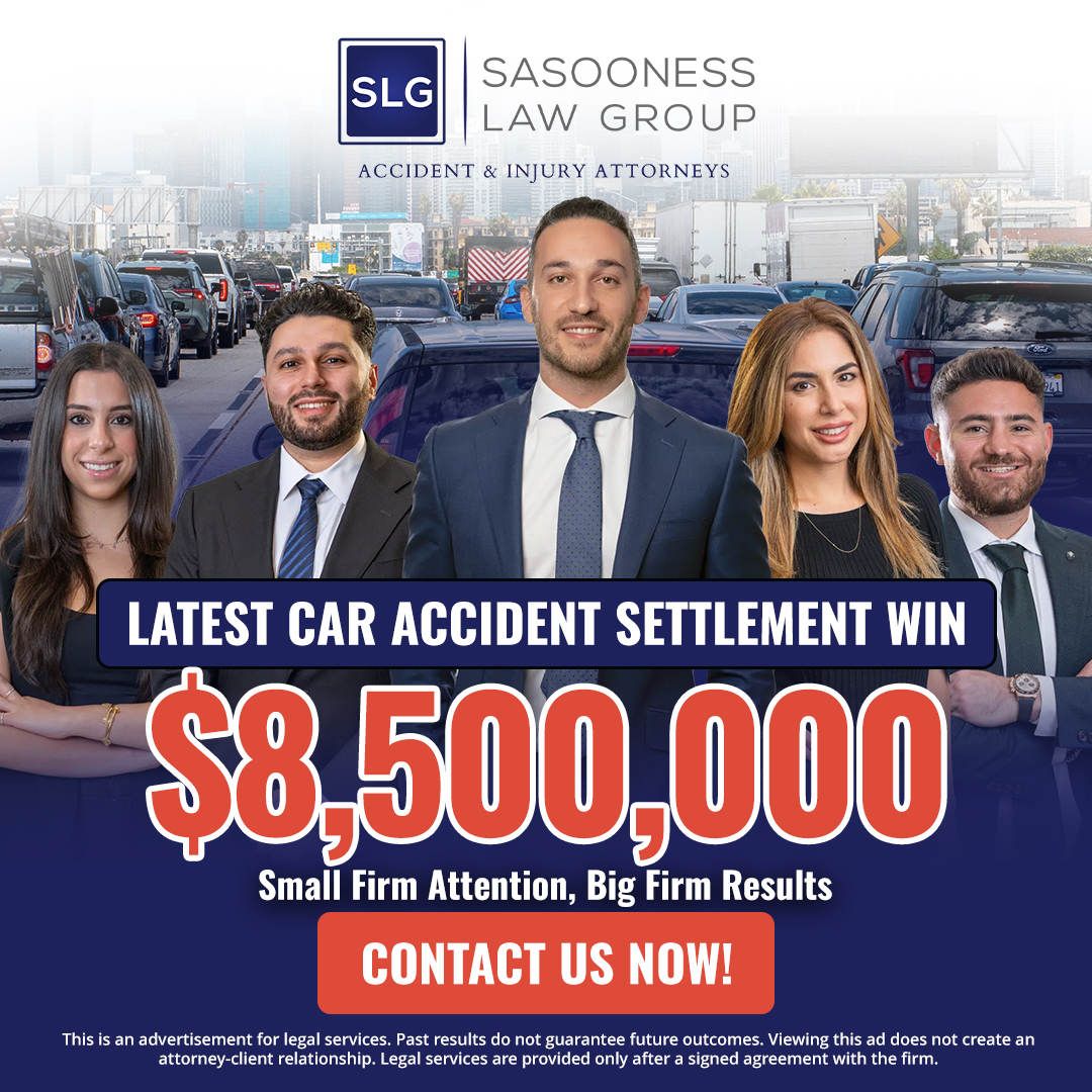 Sasooness Law Group, APC Personal Injury ad creative