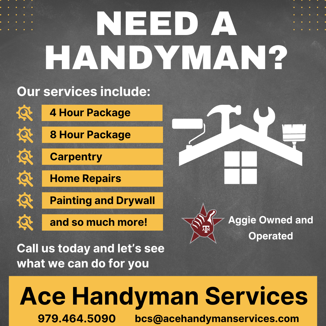 Ace Handyman Services Bryan College Station Handyman ad creative