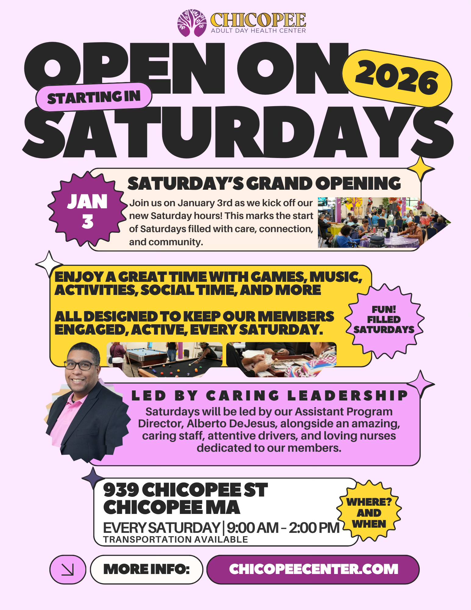 Chicopee Adult Day Health Center Home Health Care ad