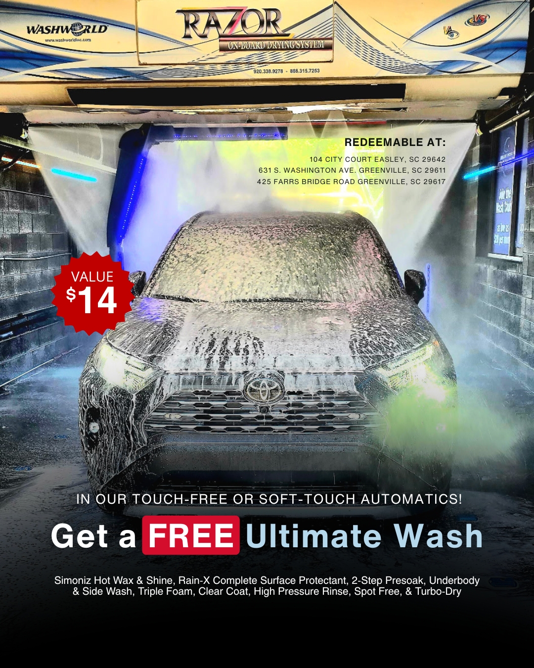 Claim your FREE Ultimate Wash today!