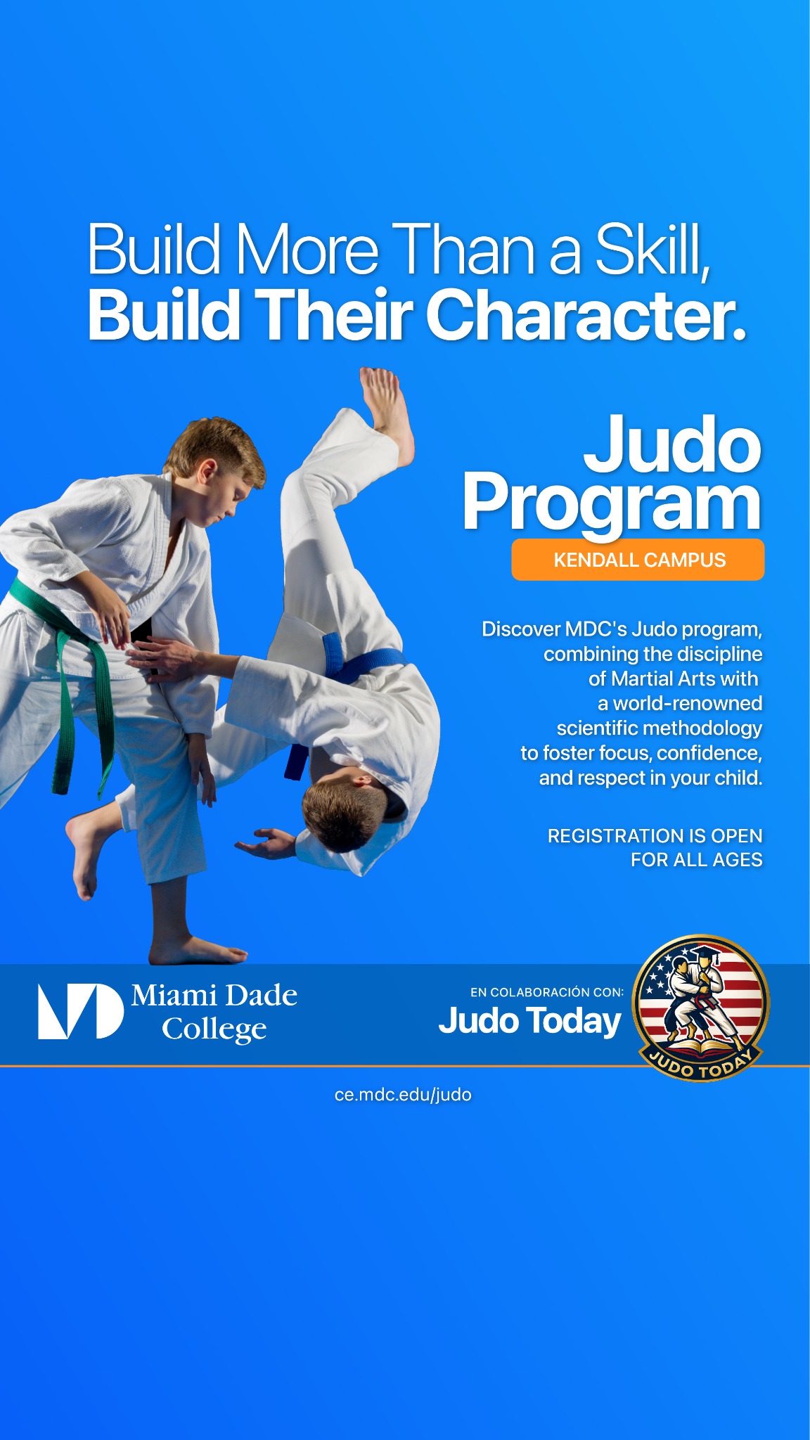 Miami Dade College Martial Arts ad creative