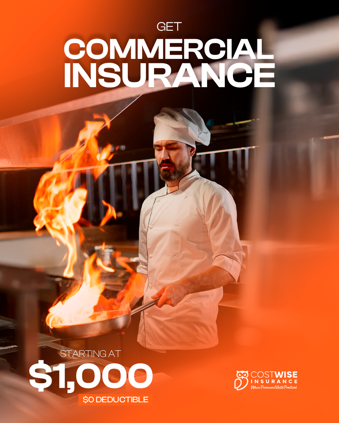 Get Commercial Coverage from $1K 🏢