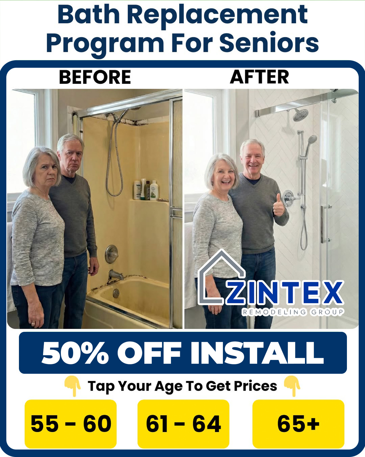 Zintex Bath Remodel Kitchen & Bath Remodeling ad creative