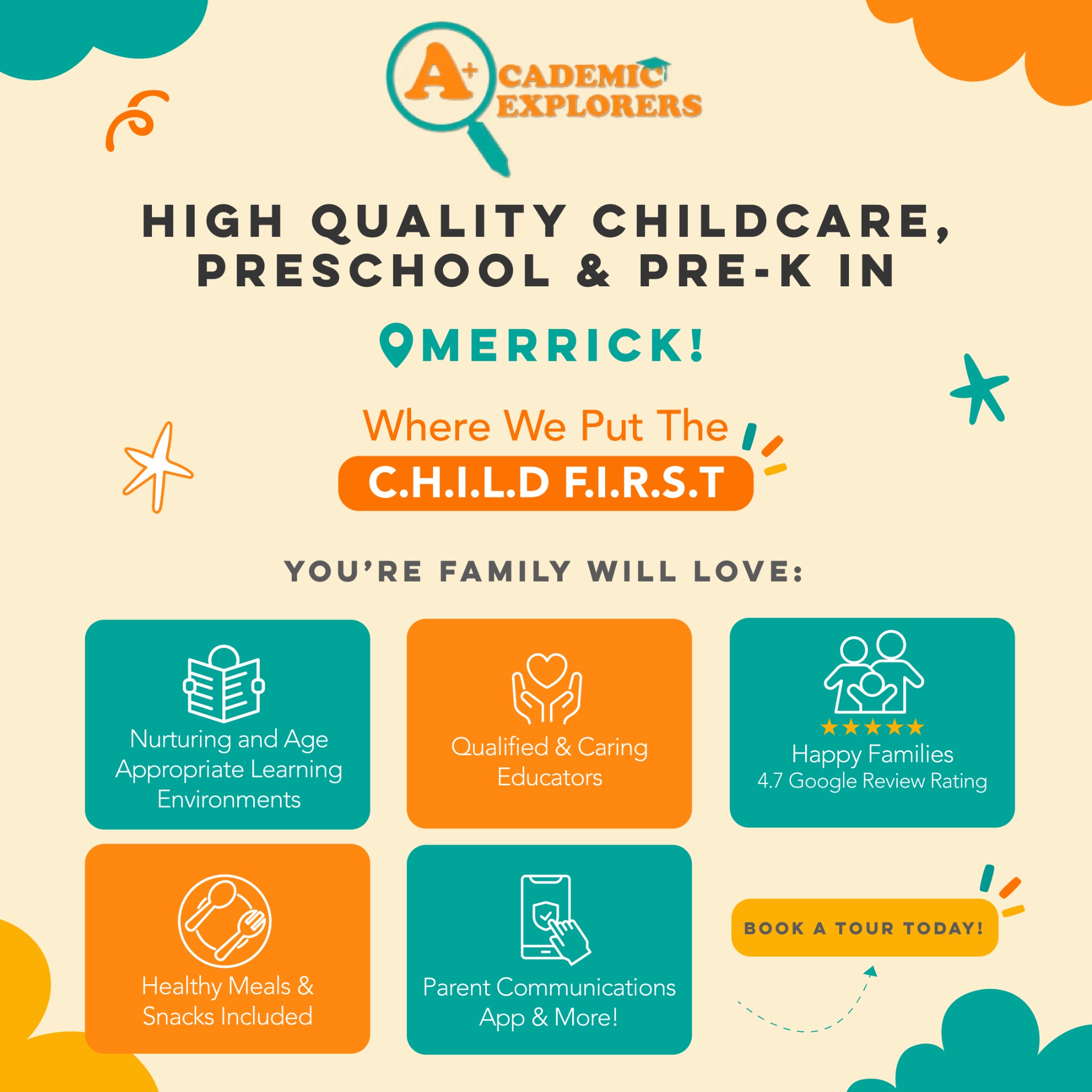 Academic Explorers, LLC Preschool ad creative