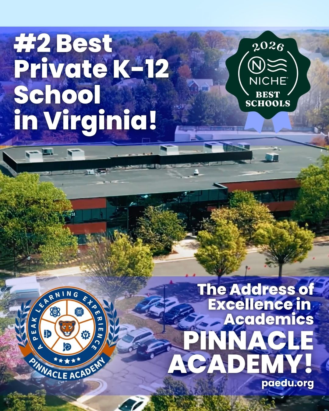 Pinnacle Academy - Chantilly, VA Private School ad creative