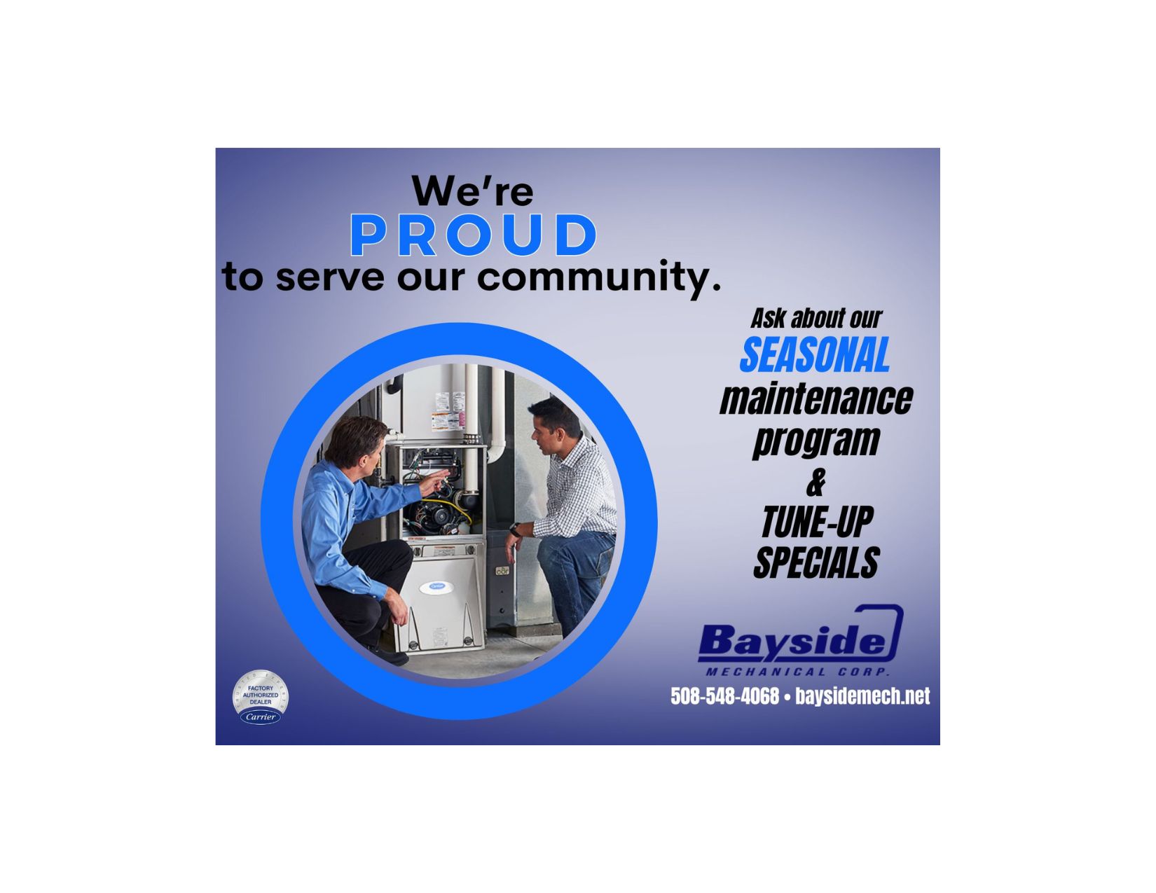 Bayside Mechanical Corp HVAC ad creative