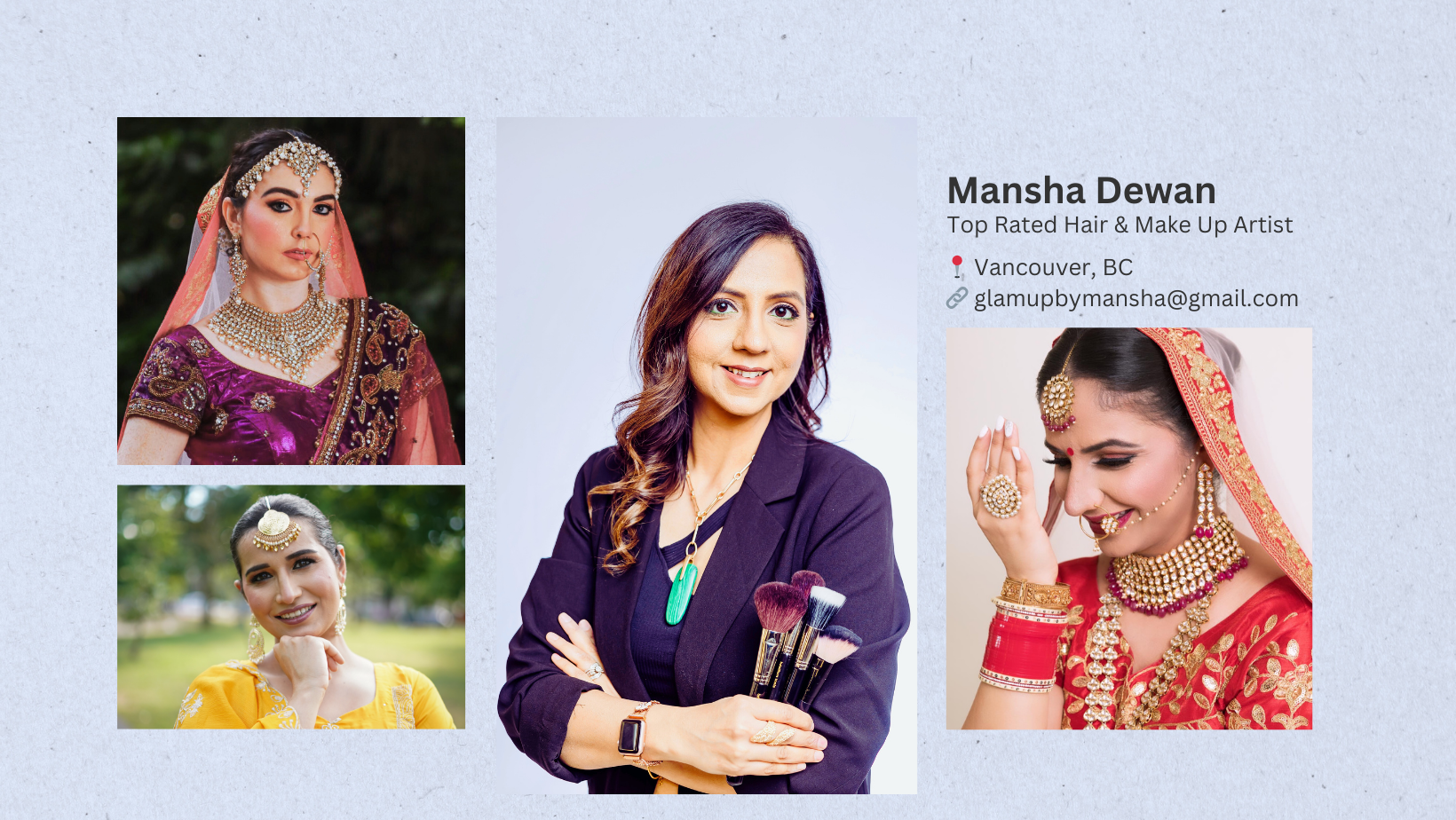 Glam Up by Mansha Makeup Artist ad creative