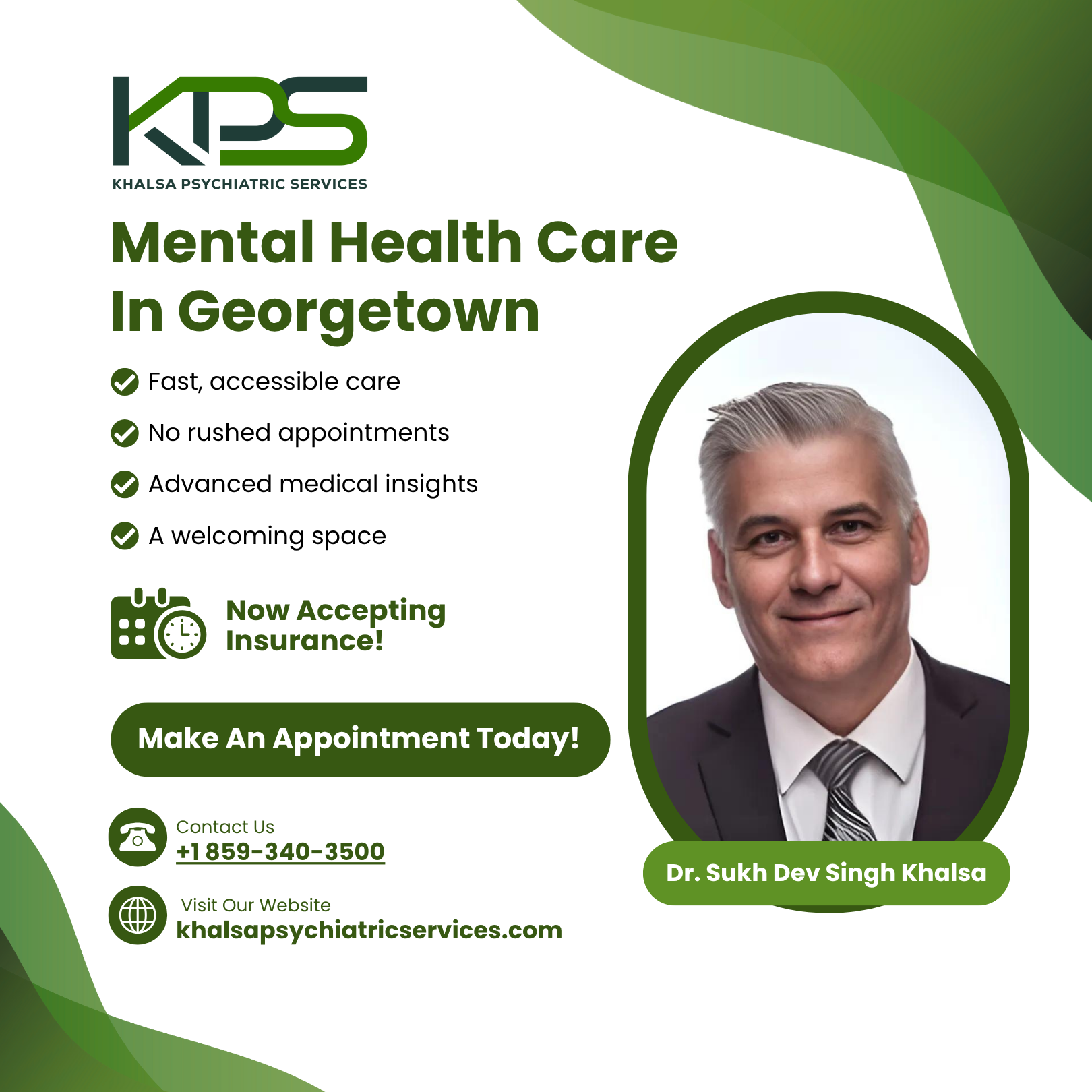 Khalsa Psychiatric Services: A Nursing Corporation Psychiatrist ad creative