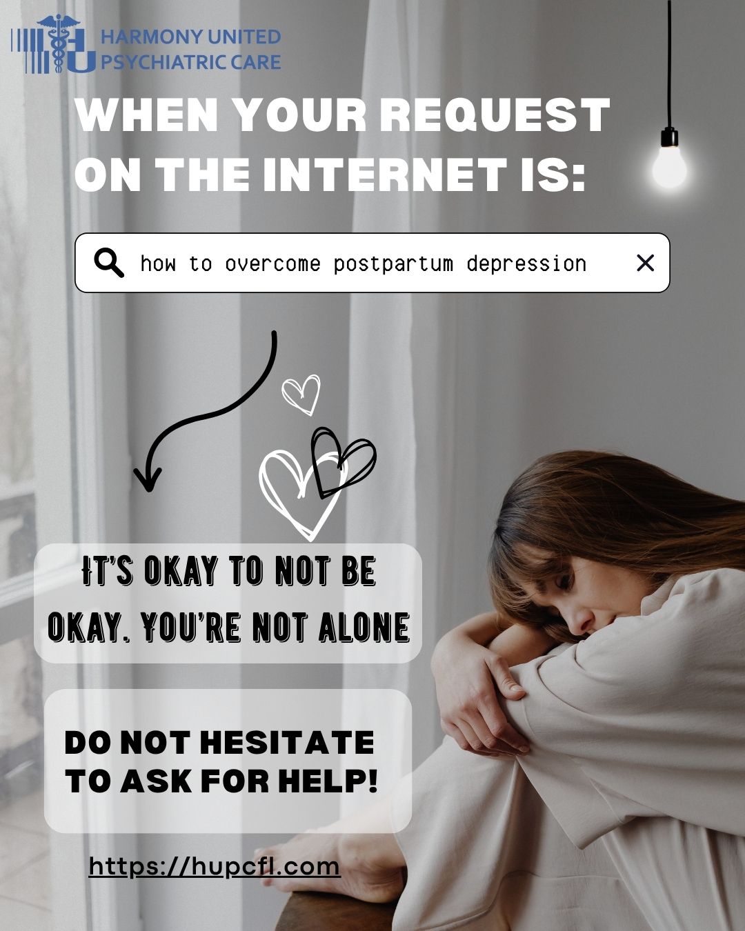 Harmony United Psychiatric Care Therapist & Counselor ad creative