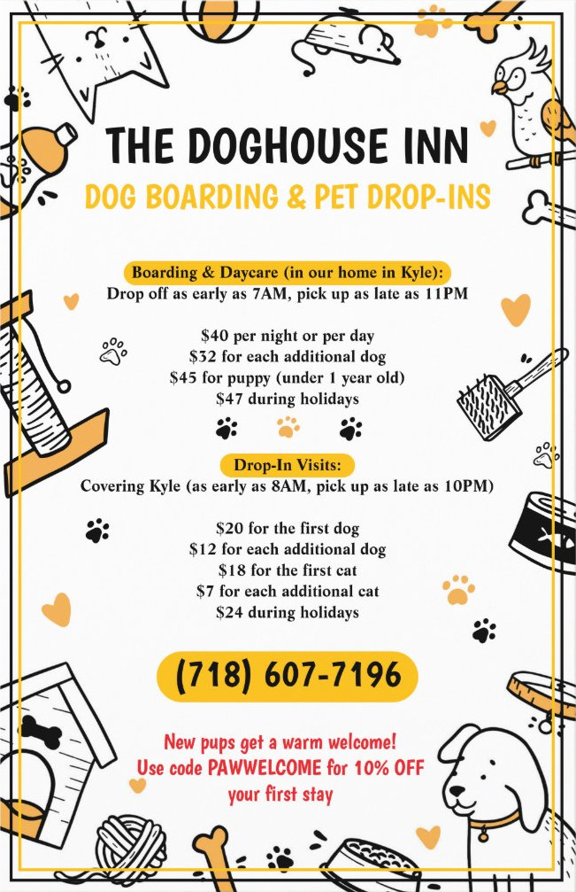 The Doghouse Inn Pet Boarding ad creative