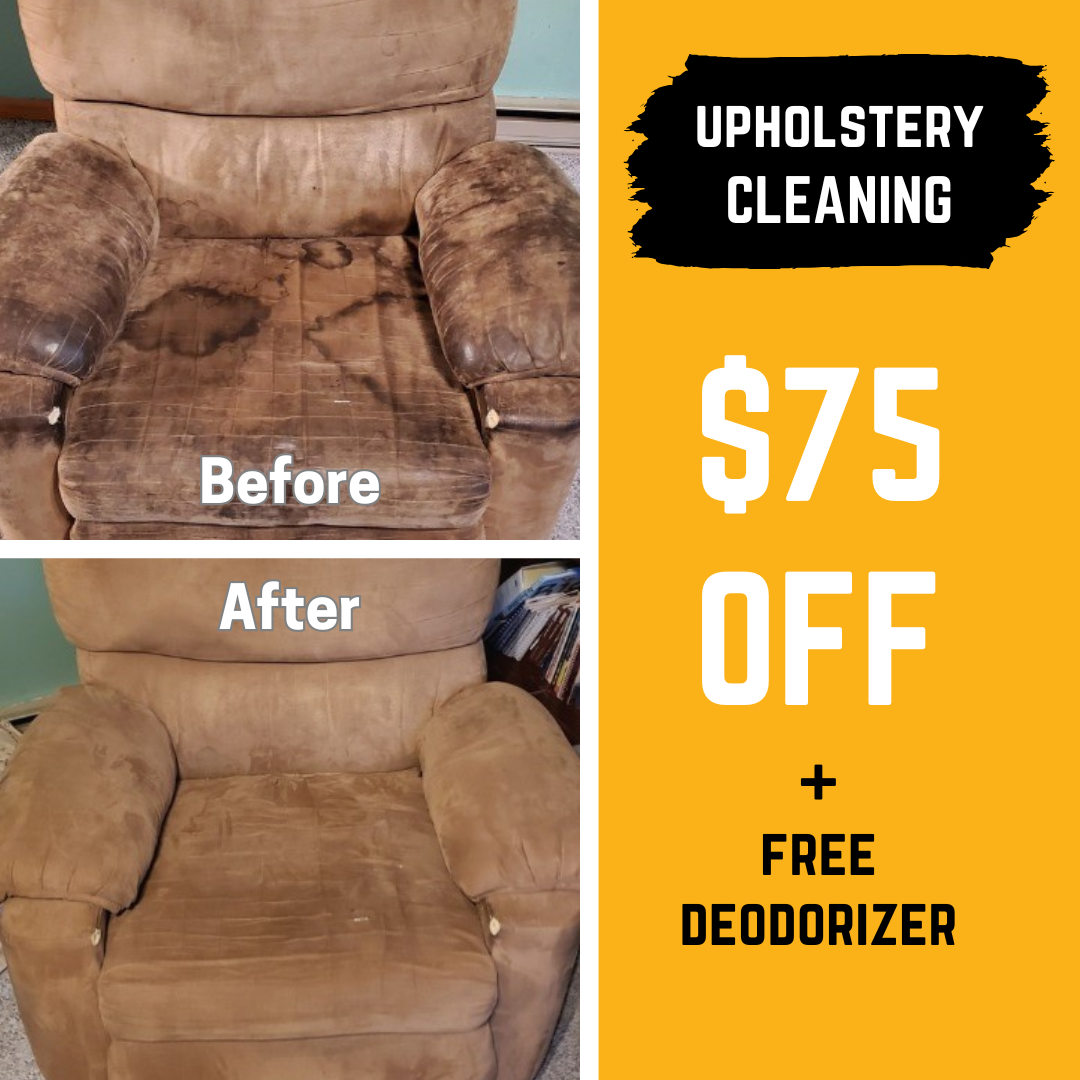 $75 OFF Couch Cleaning Special + Free Deodorizer!