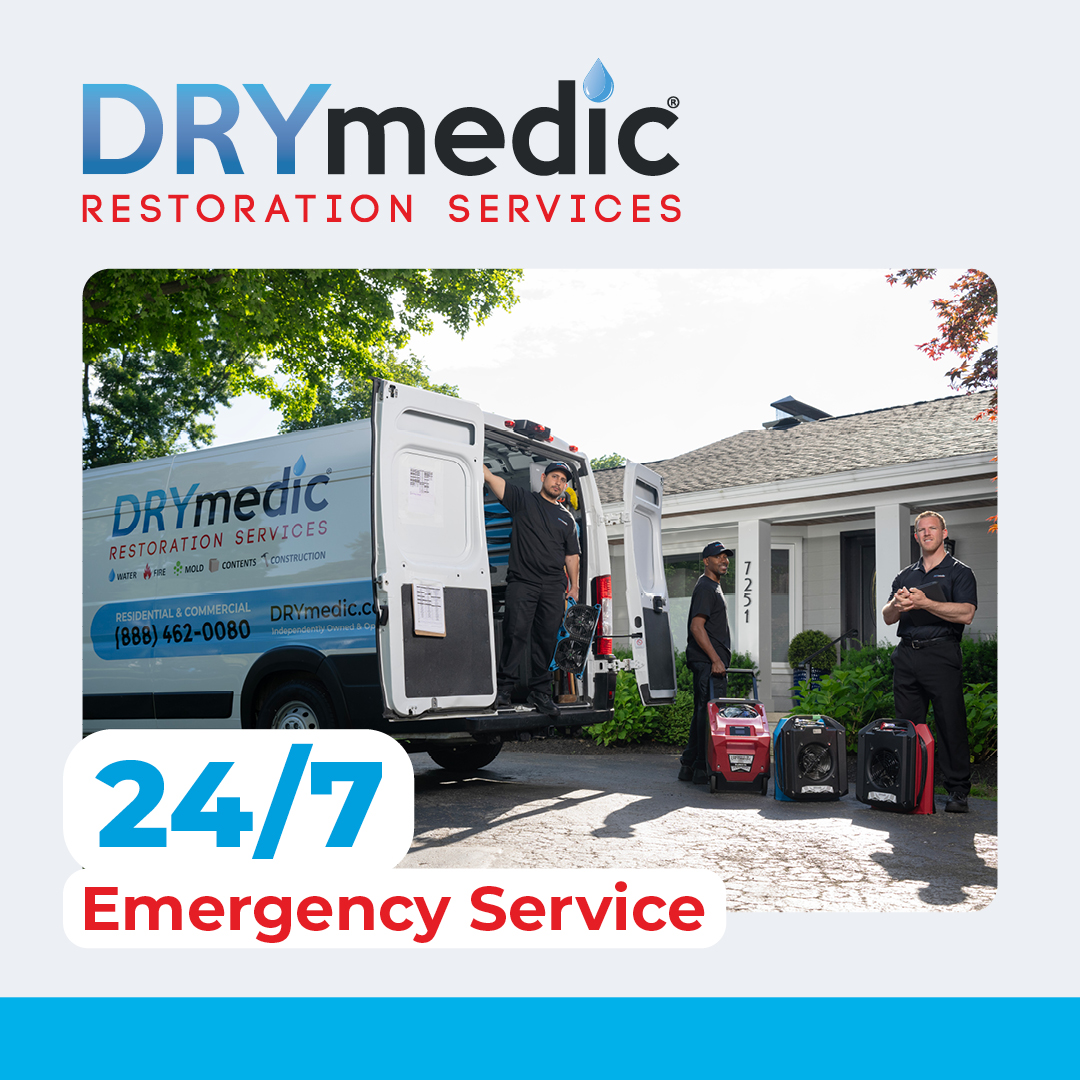 DRYmedic Restoration Services Water Damage Restoration ad creative