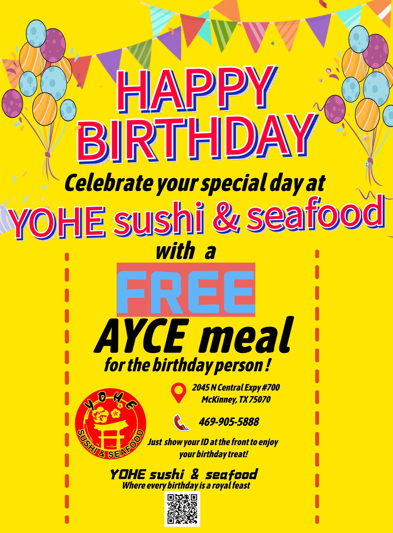 YoHe Sushi&Seafood Restaurant ad creative